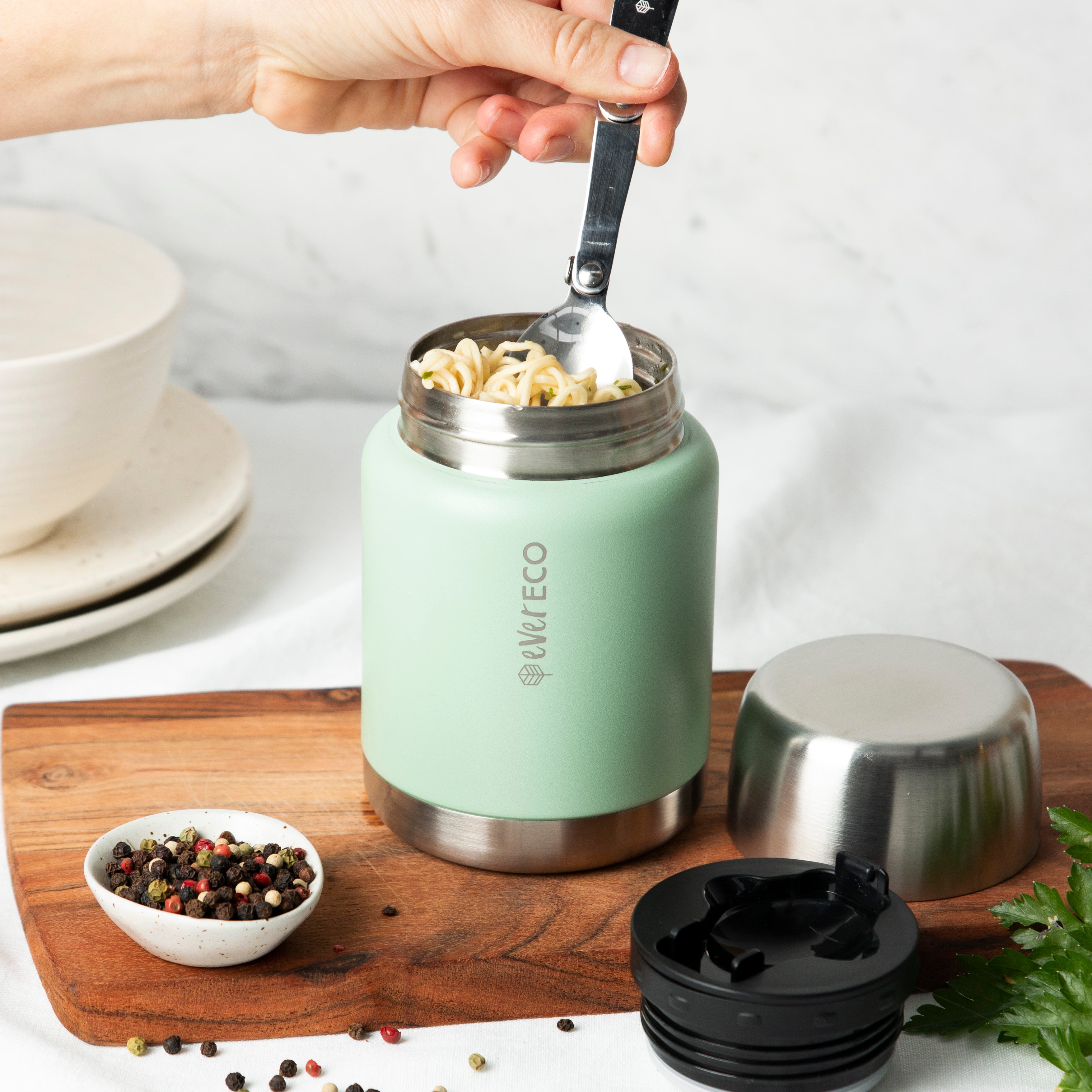Ever Eco Insulated Food Jar Sage - 500ml