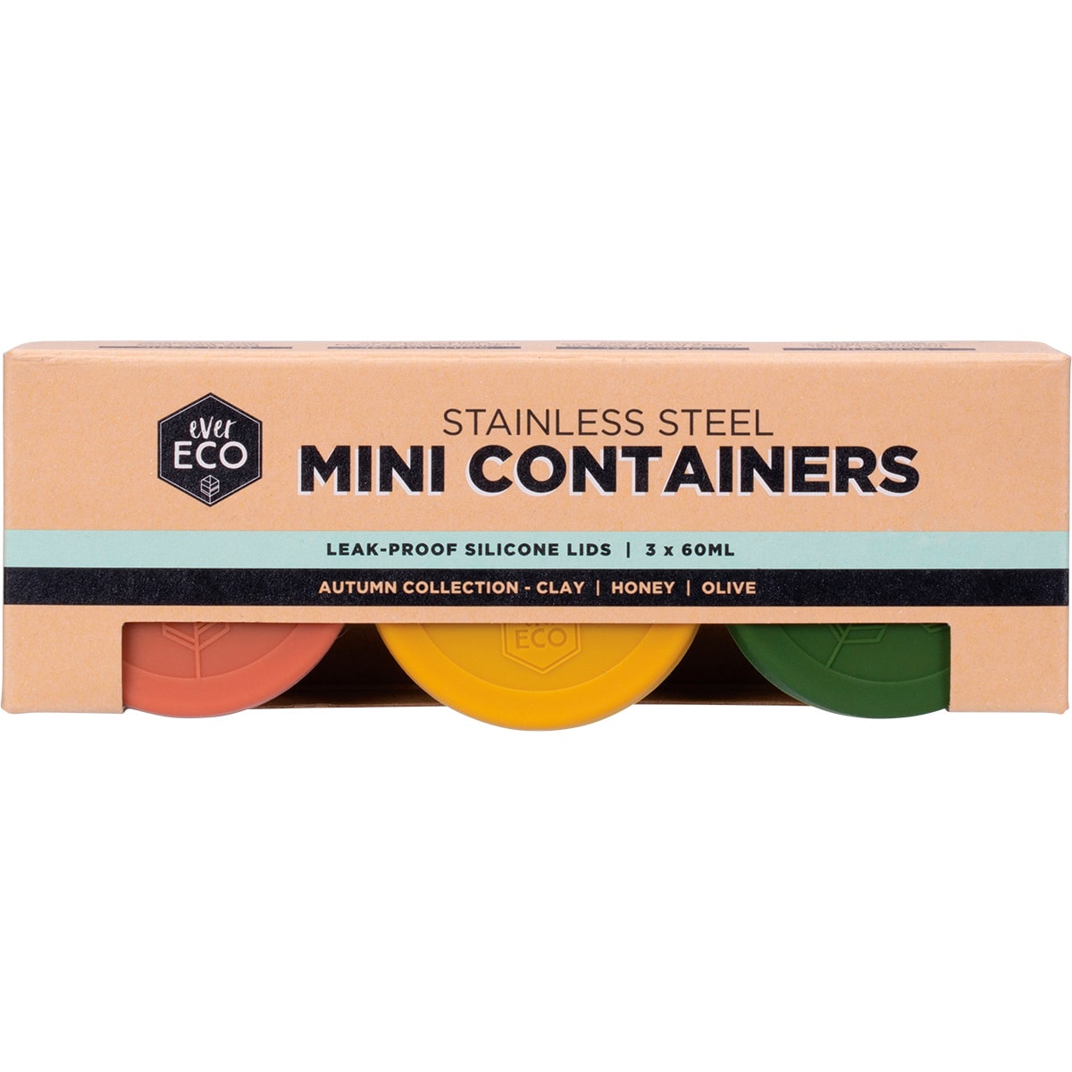 Ever Eco Mini Containers Autumn - 3 x 60ml