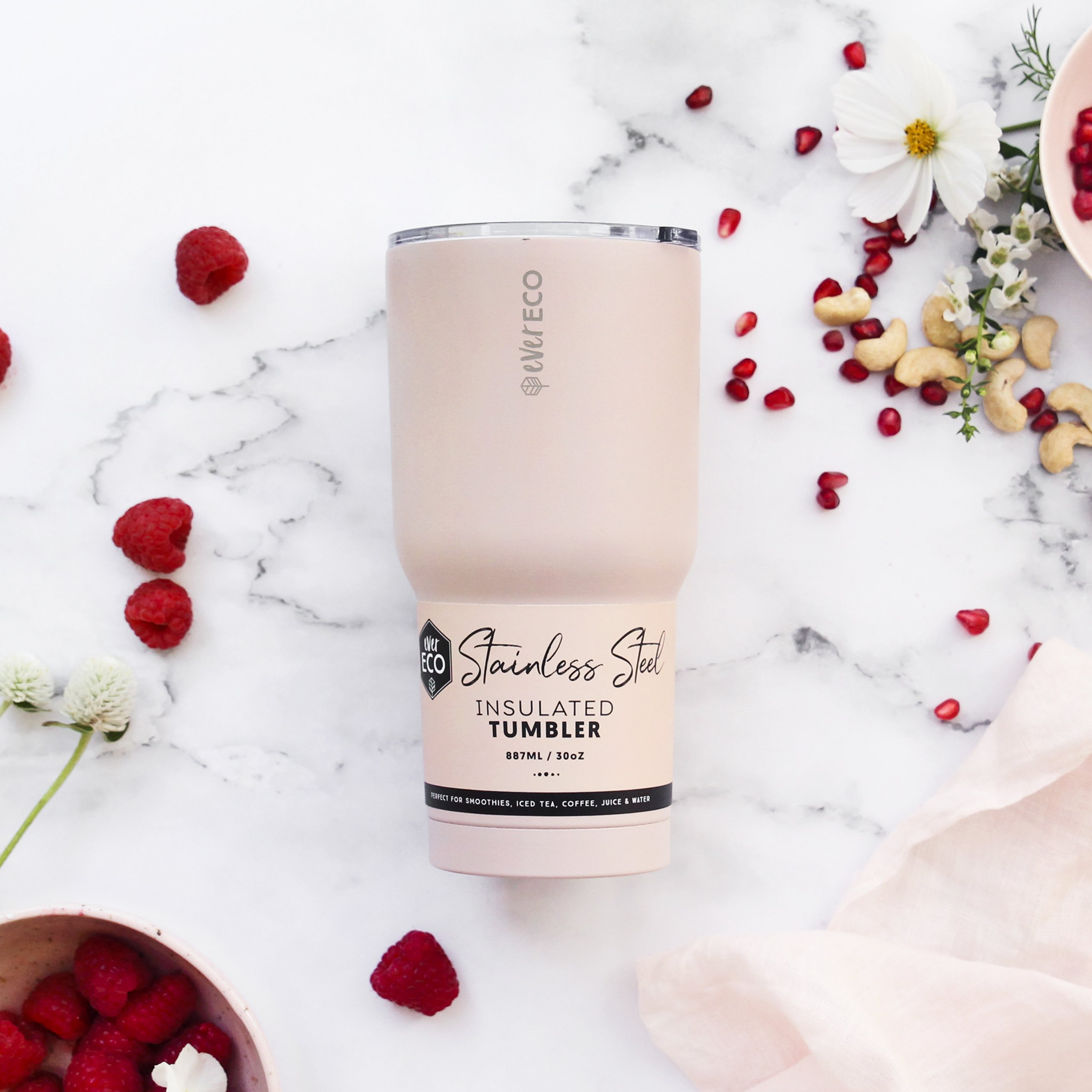 Ever Eco Insulated Tumbler Rose - 887ml