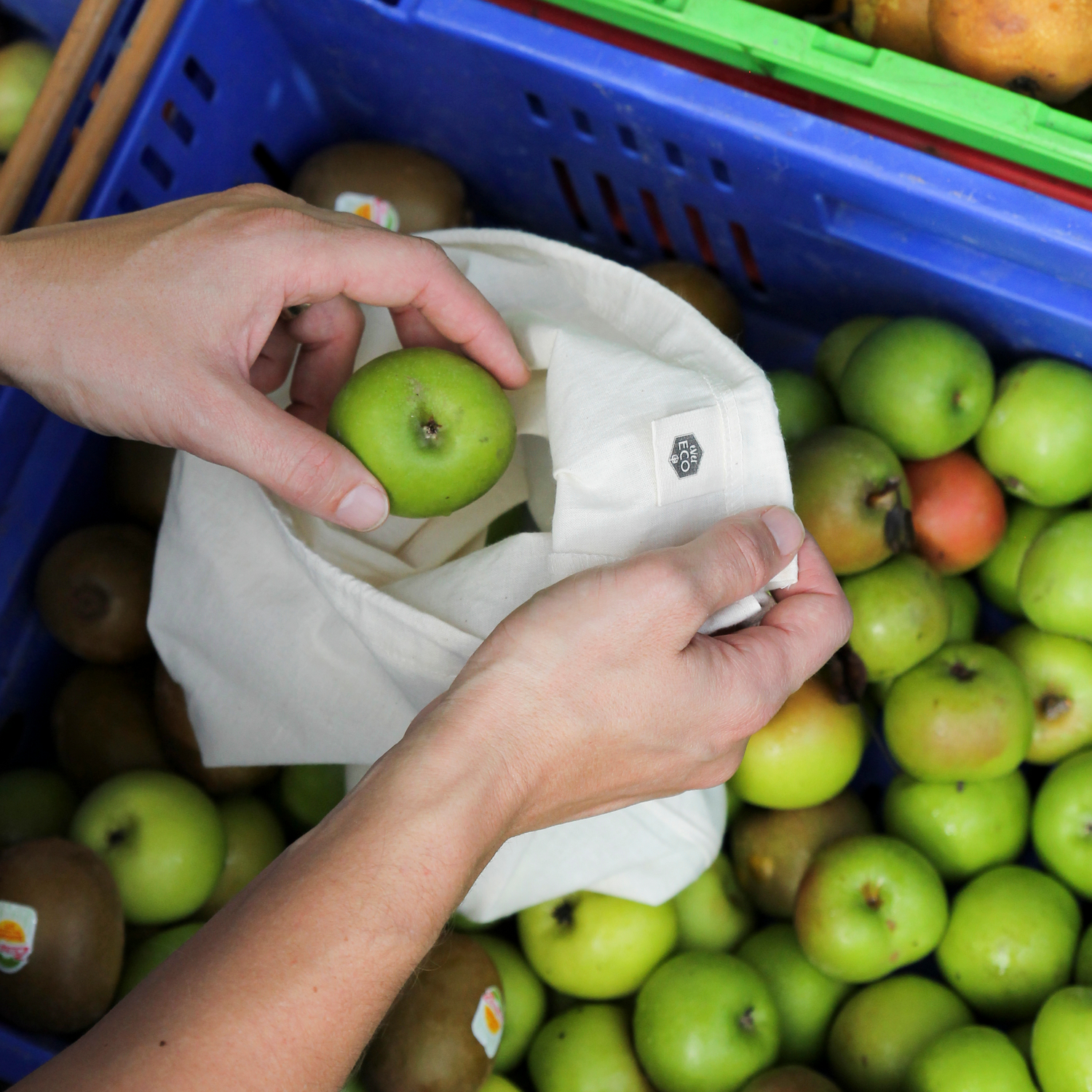 Ever Eco Organic Cotton Muslin Produce Bags - 4 Pack