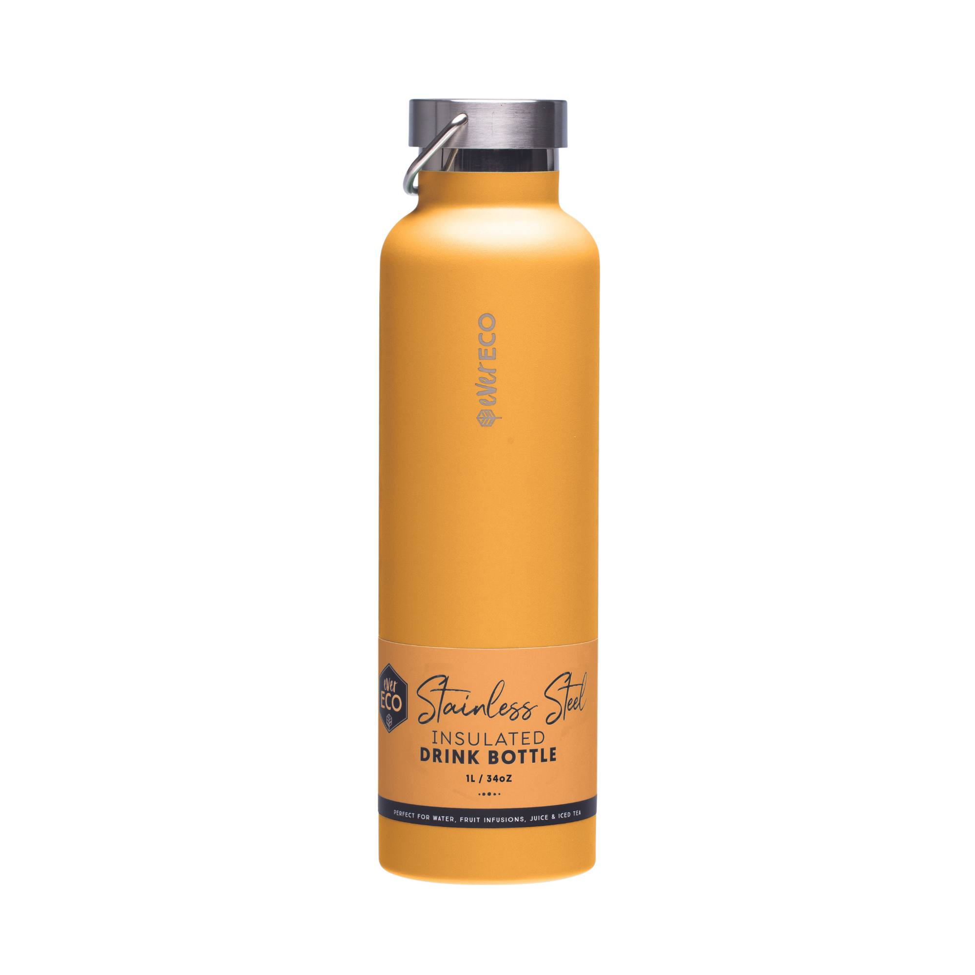 Ever Eco Insulated Drink Bottle Marigold - 1L