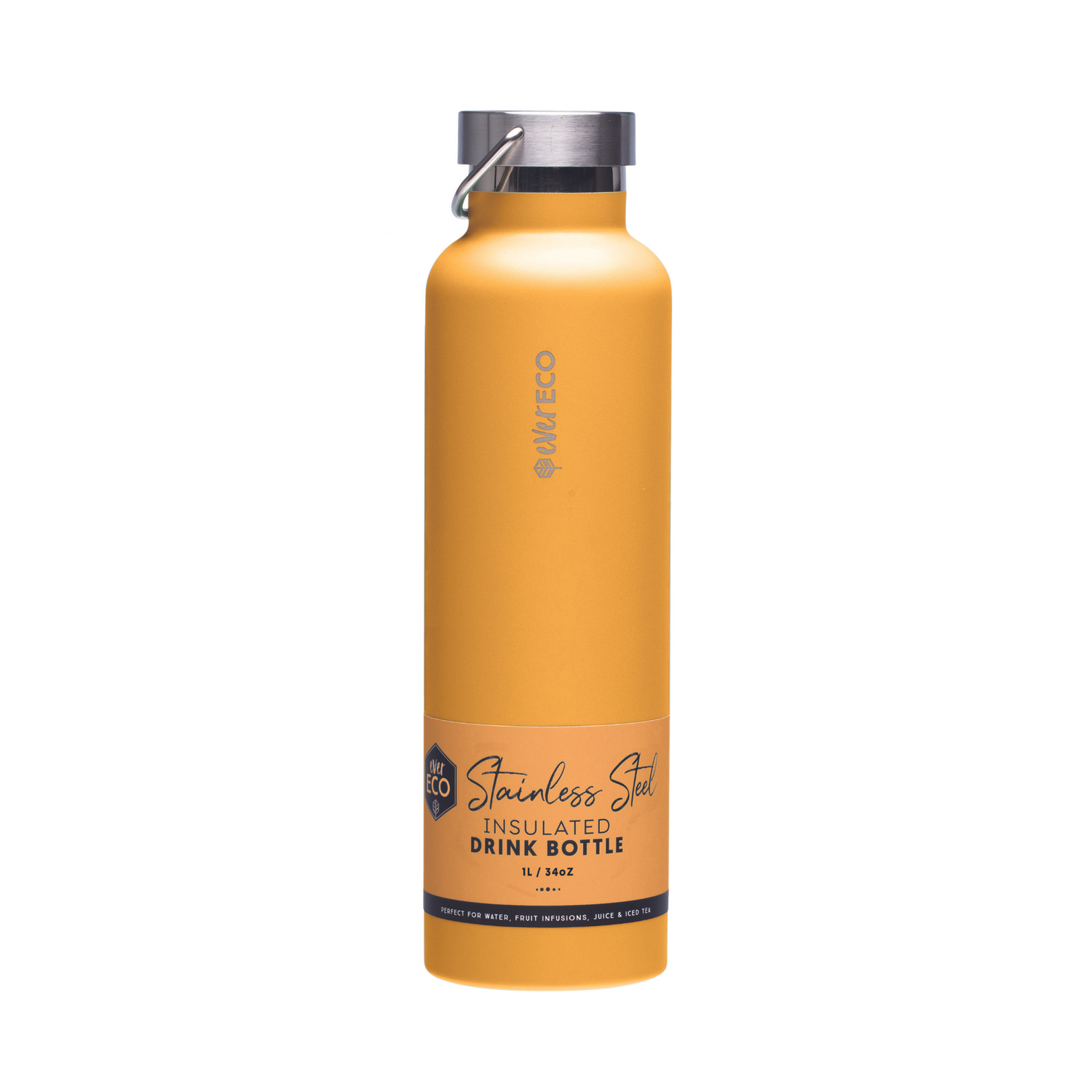 Ever Eco Insulated Drink Bottle Marigold - 1L