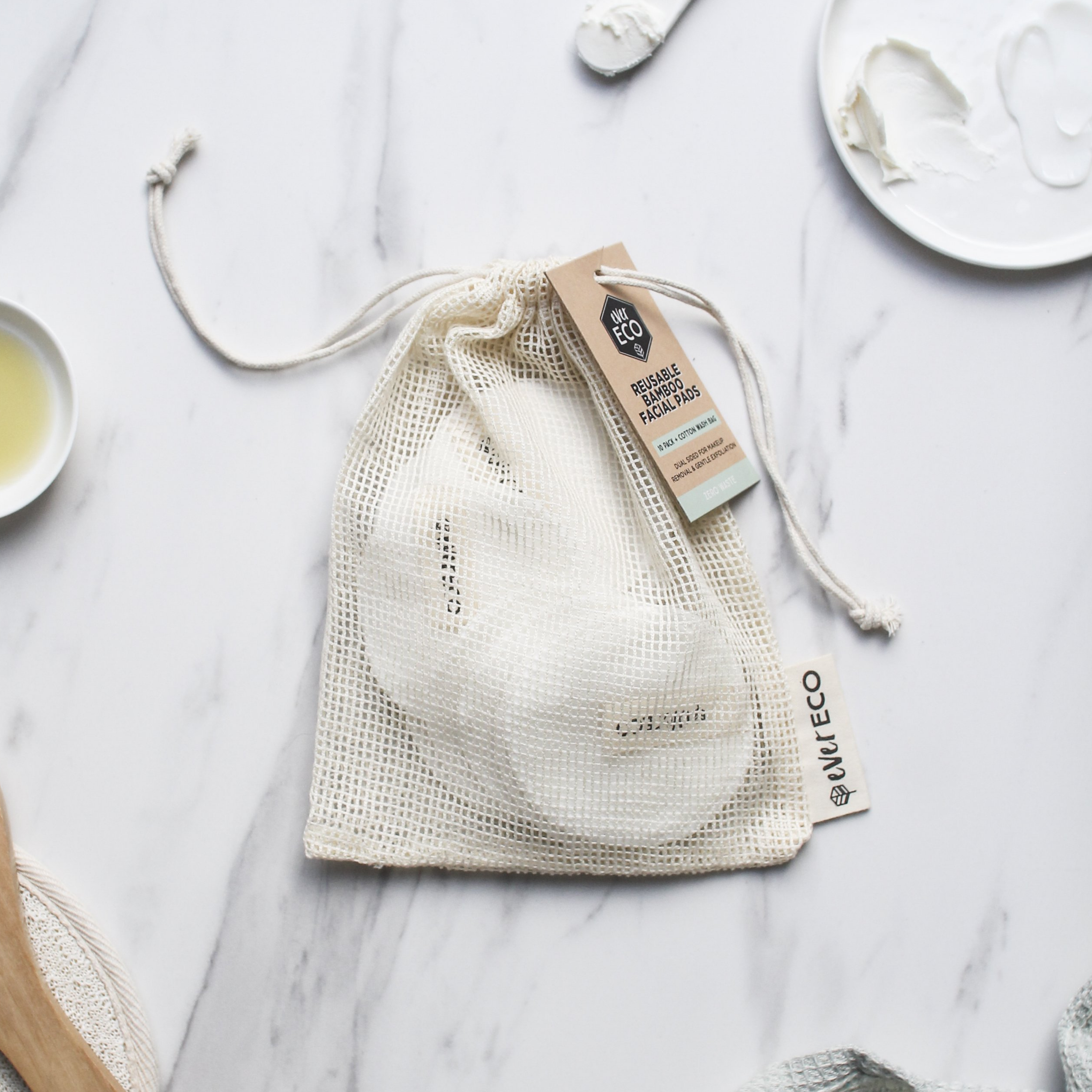 Ever Eco Reusable Bamboo Facial Pads - 10 Pack