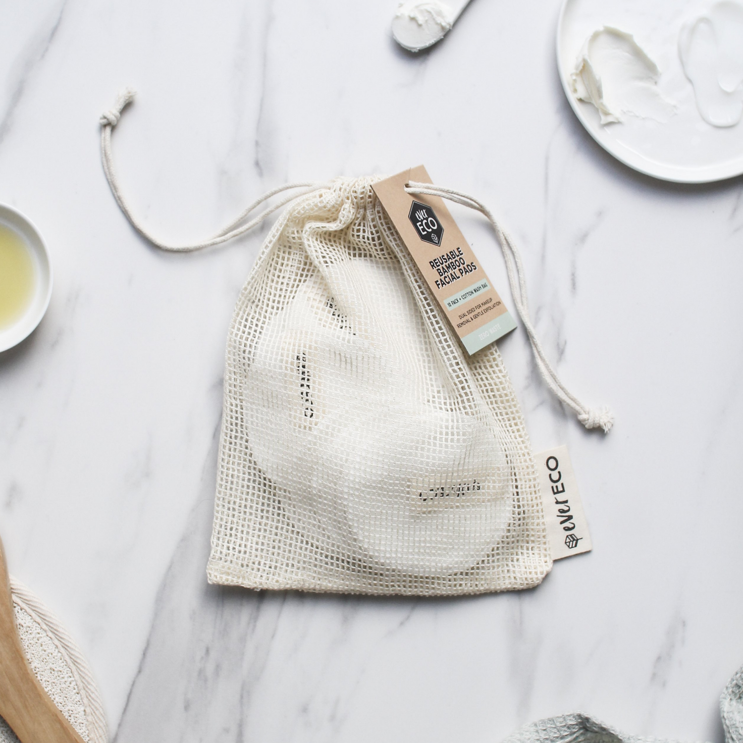 Ever Eco Reusable Bamboo Facial Pads - 10 Pack