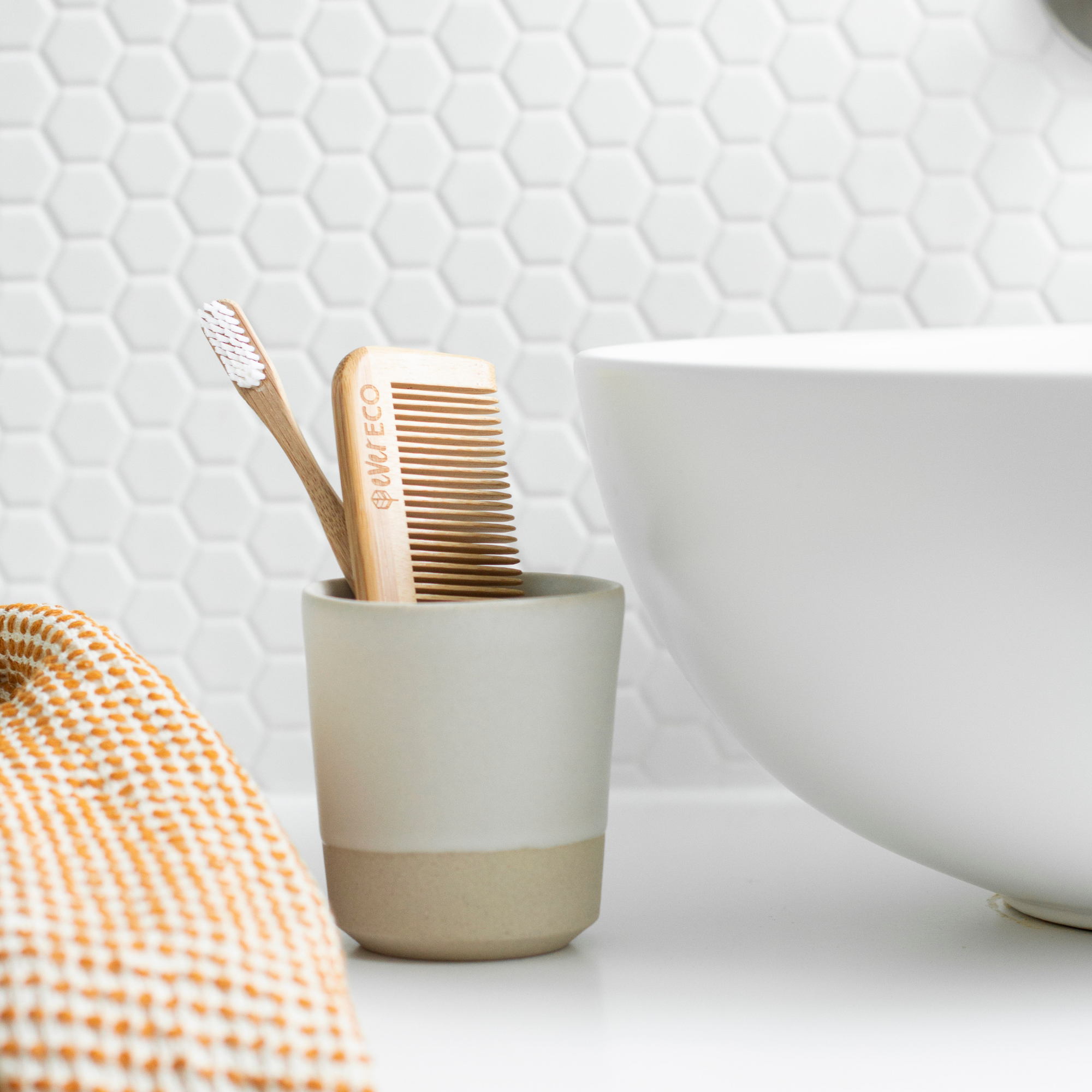 Ever Eco Bamboo Comb Fine Tooth