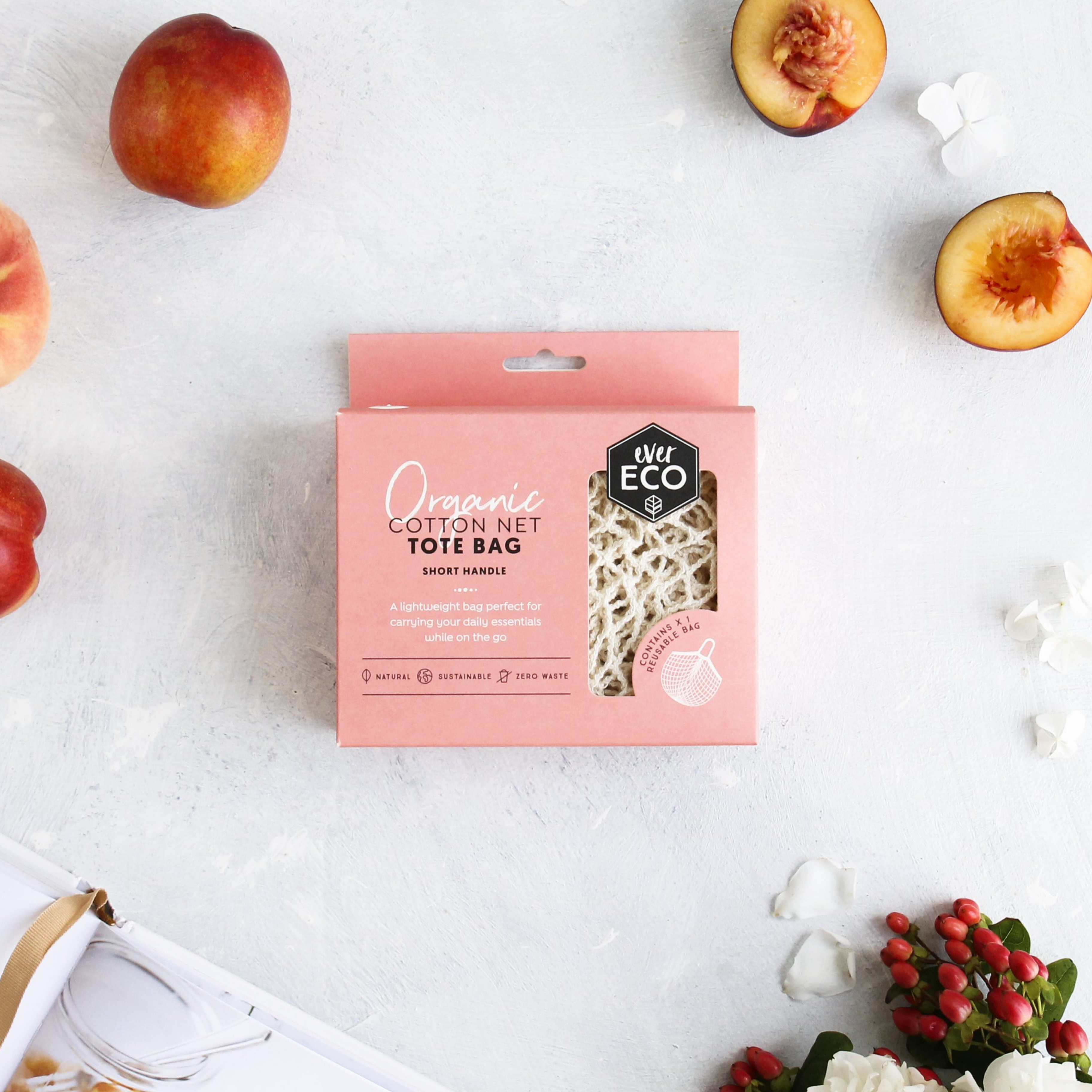 Ever Eco Organic Cotton Net Tote Bag Short Handle