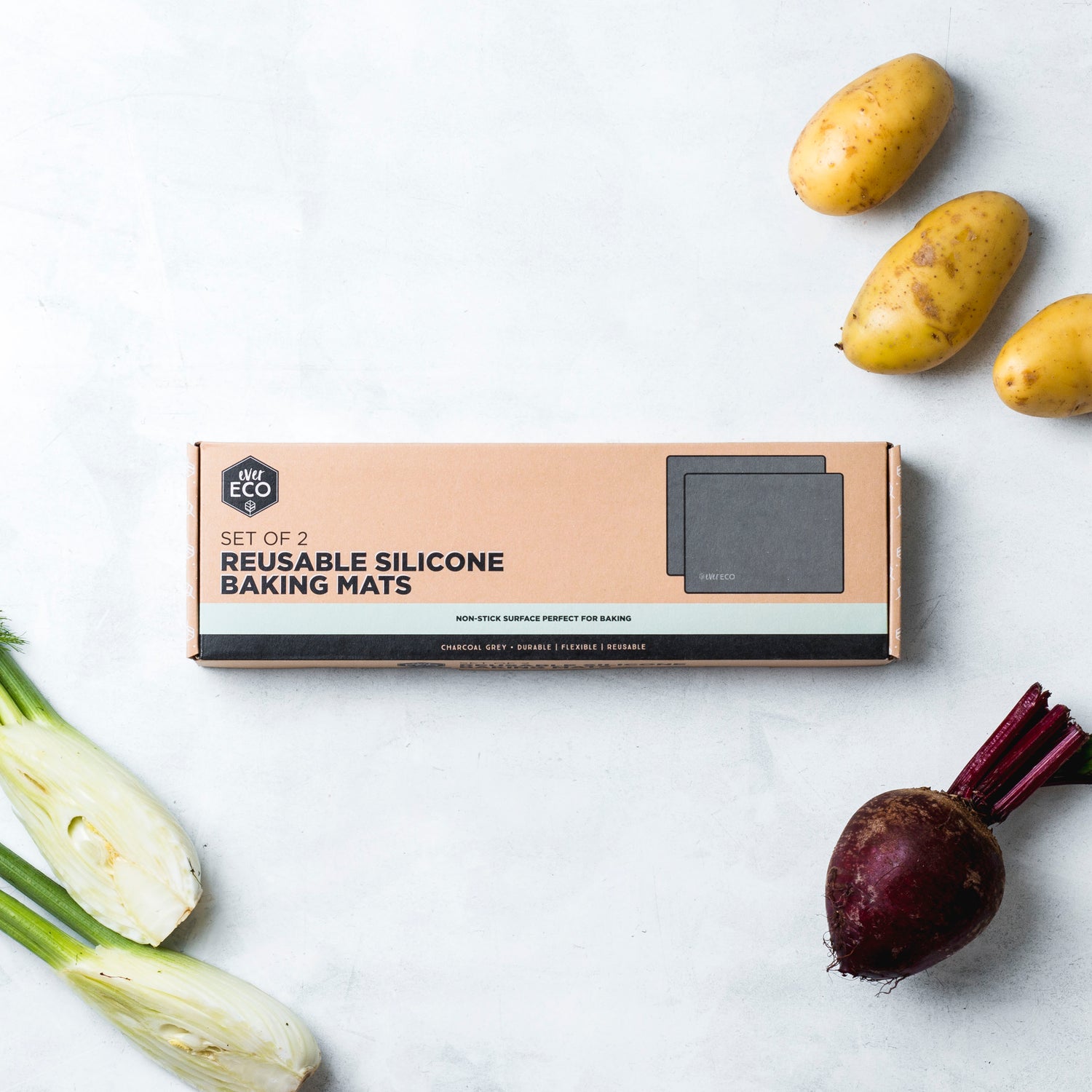 Ever Eco Silicone Baking Mat - Set of 2