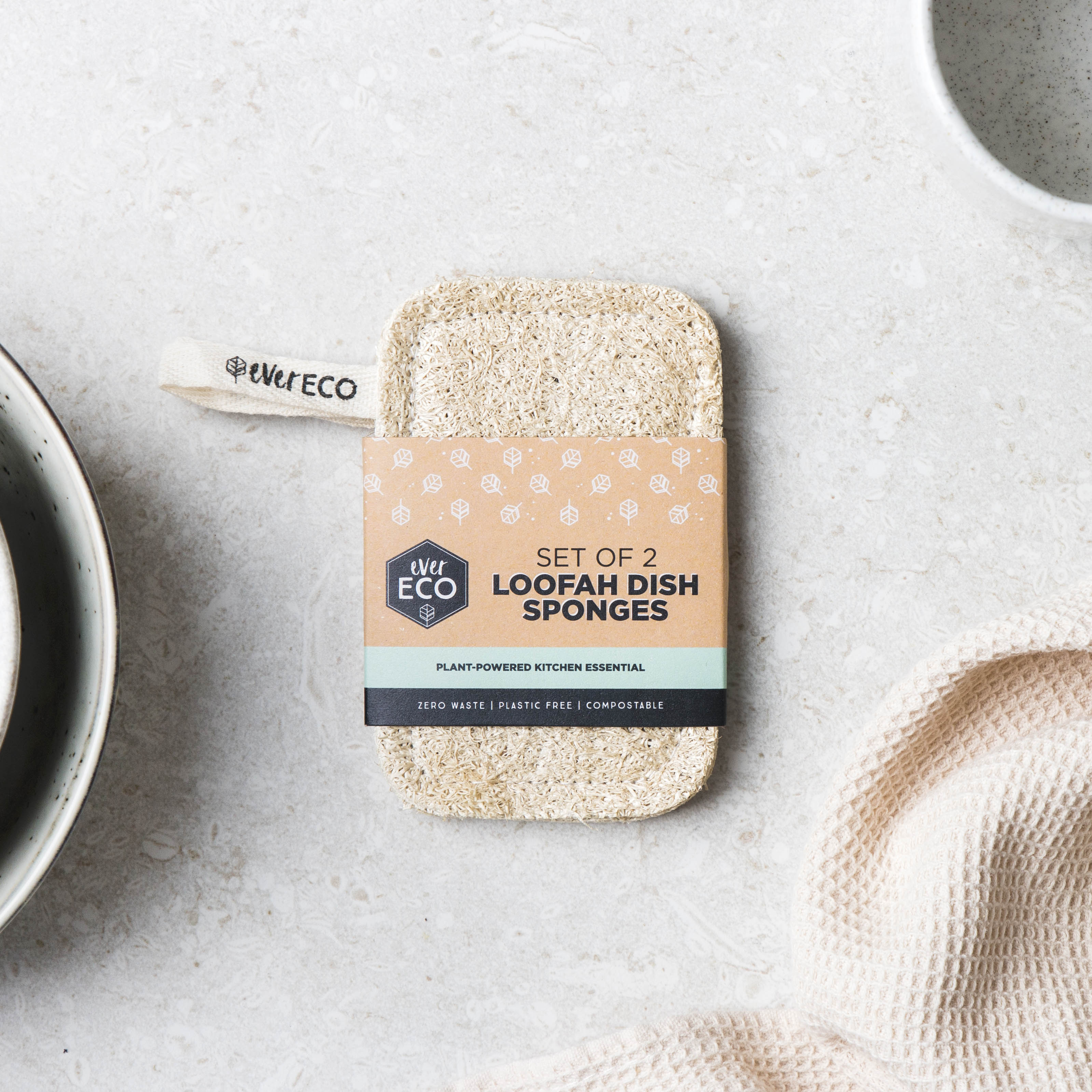 Loofah Dish Sponges - Set of 2