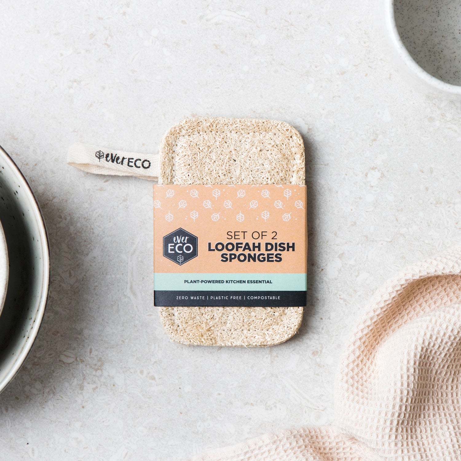 Loofah Dish Sponges - Set of 2