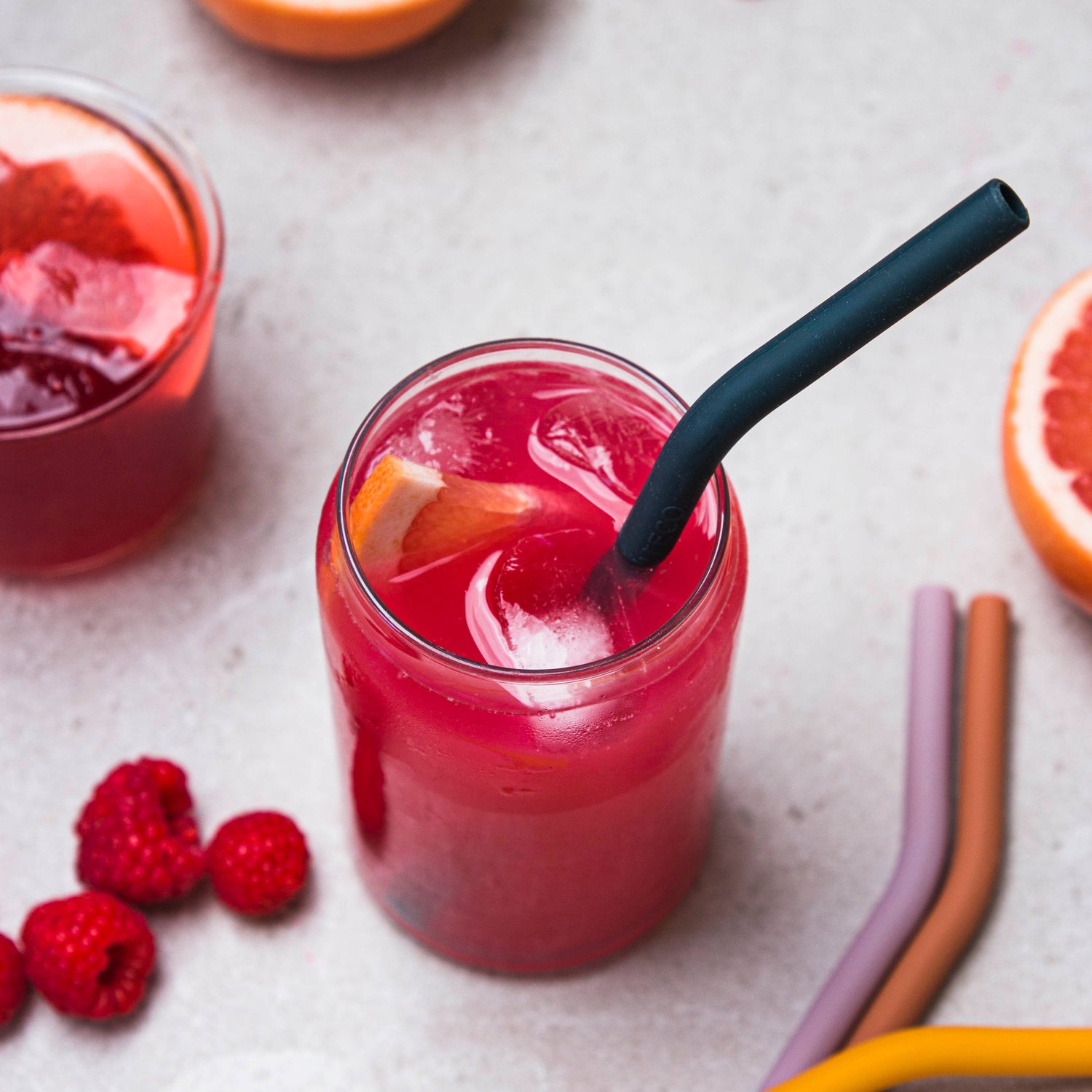 Ever Eco Silicone Straws Golden Hour Bent - 4 Pack