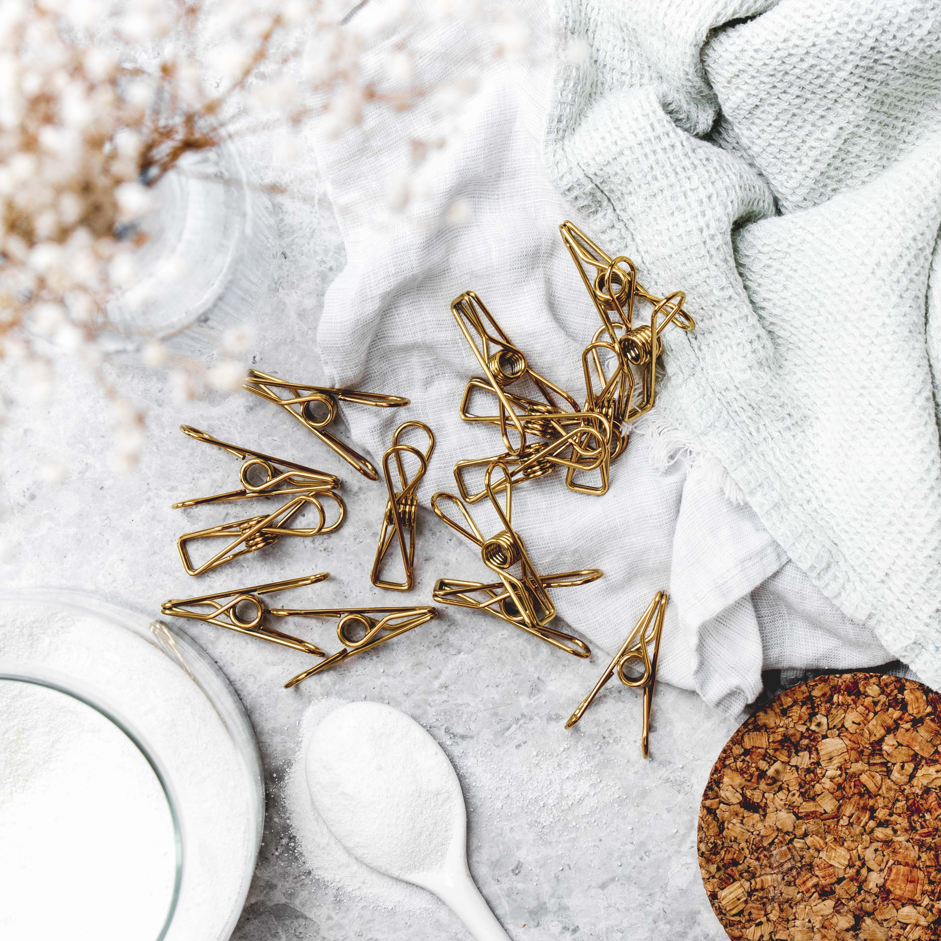 Ever Eco Gold Clothes Pegs - 40 Pack