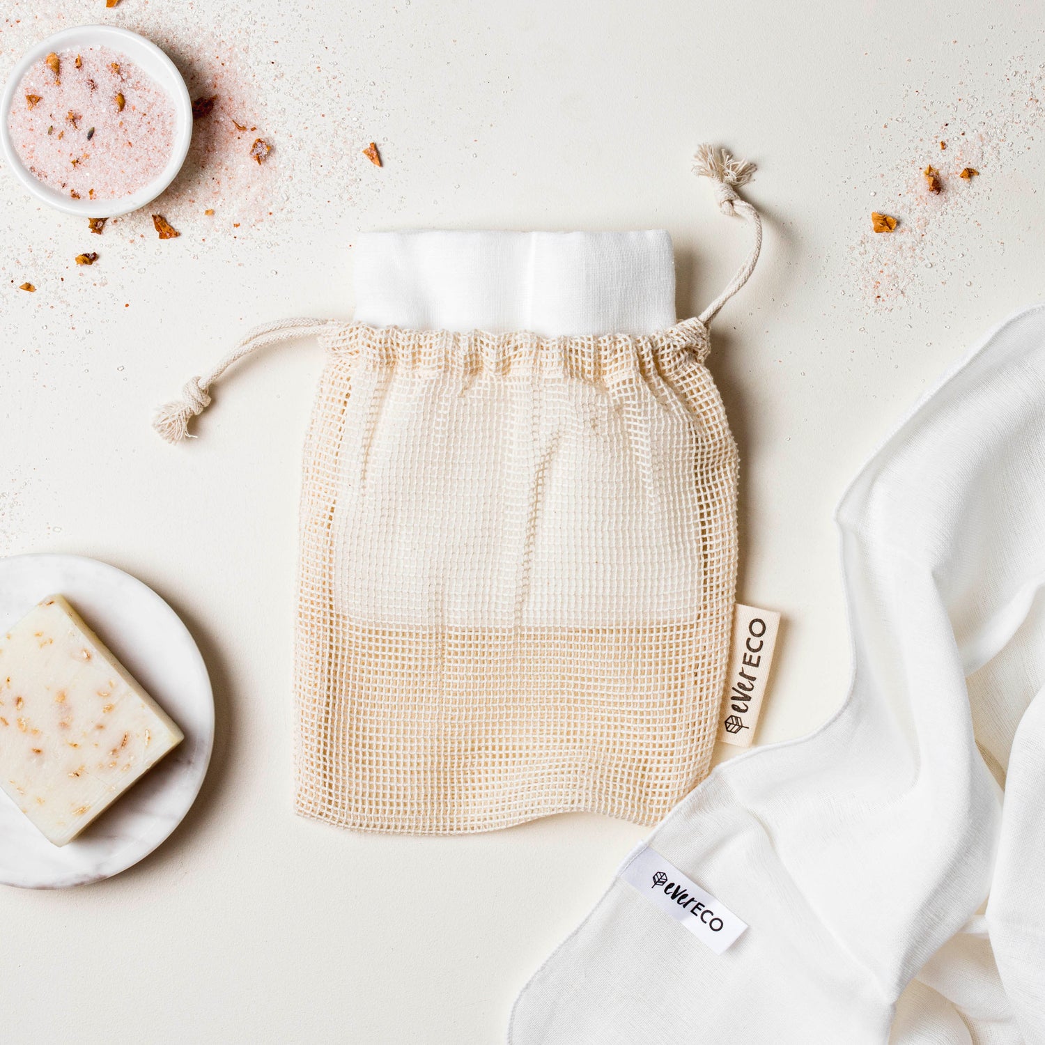 Ever Eco Muslin Facial Cloths - 2 Pack