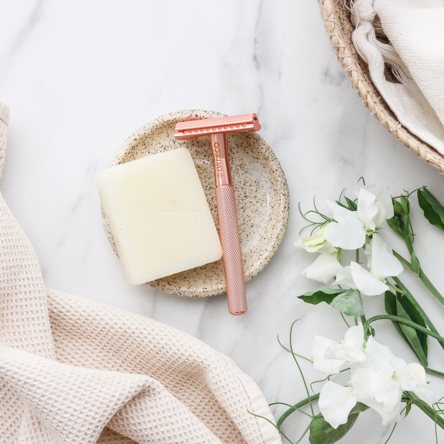 Ever Eco Rose Gold Safety Razor with Replacement Blades