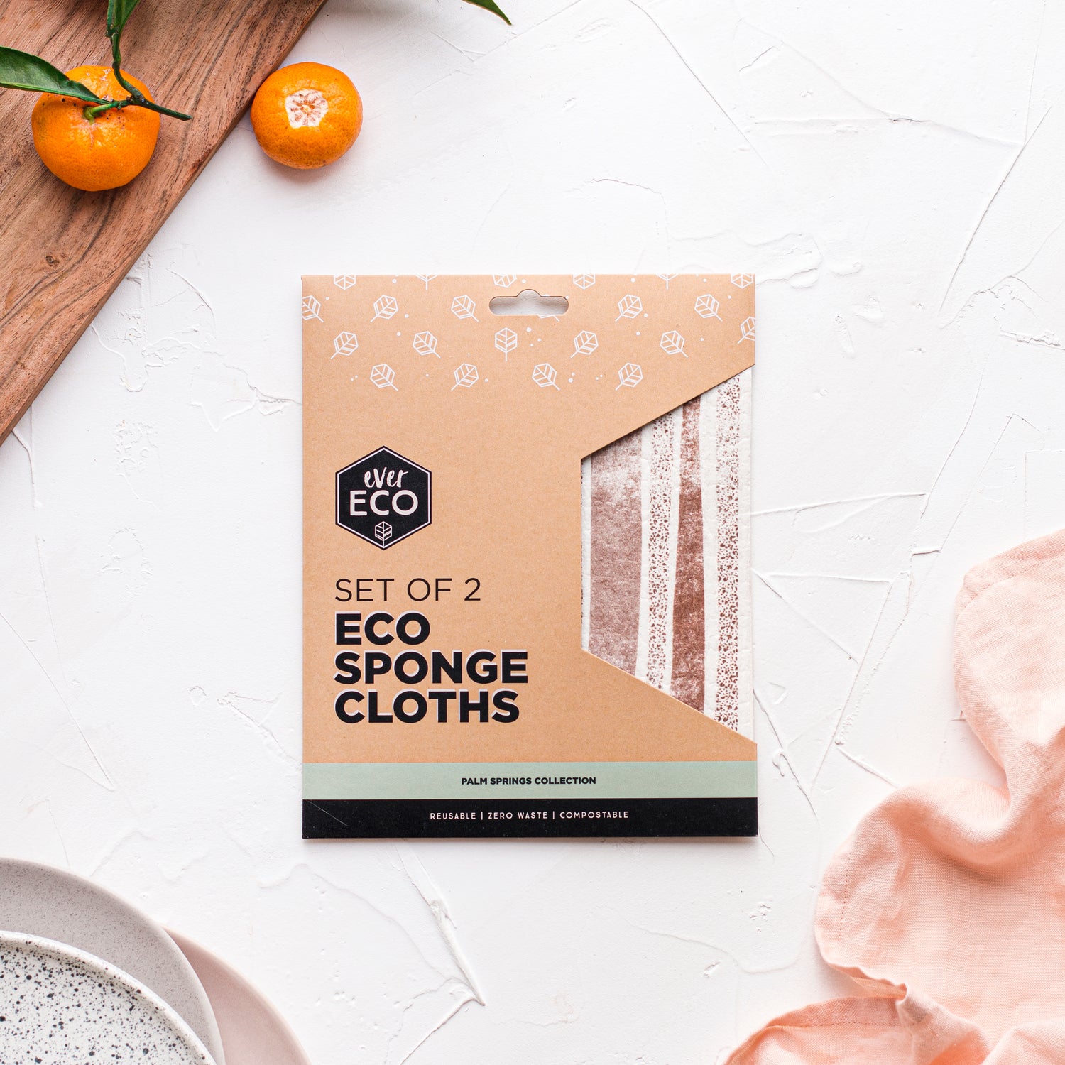 Ever Eco Sponge Cloths Palm Springs - 2 Pack