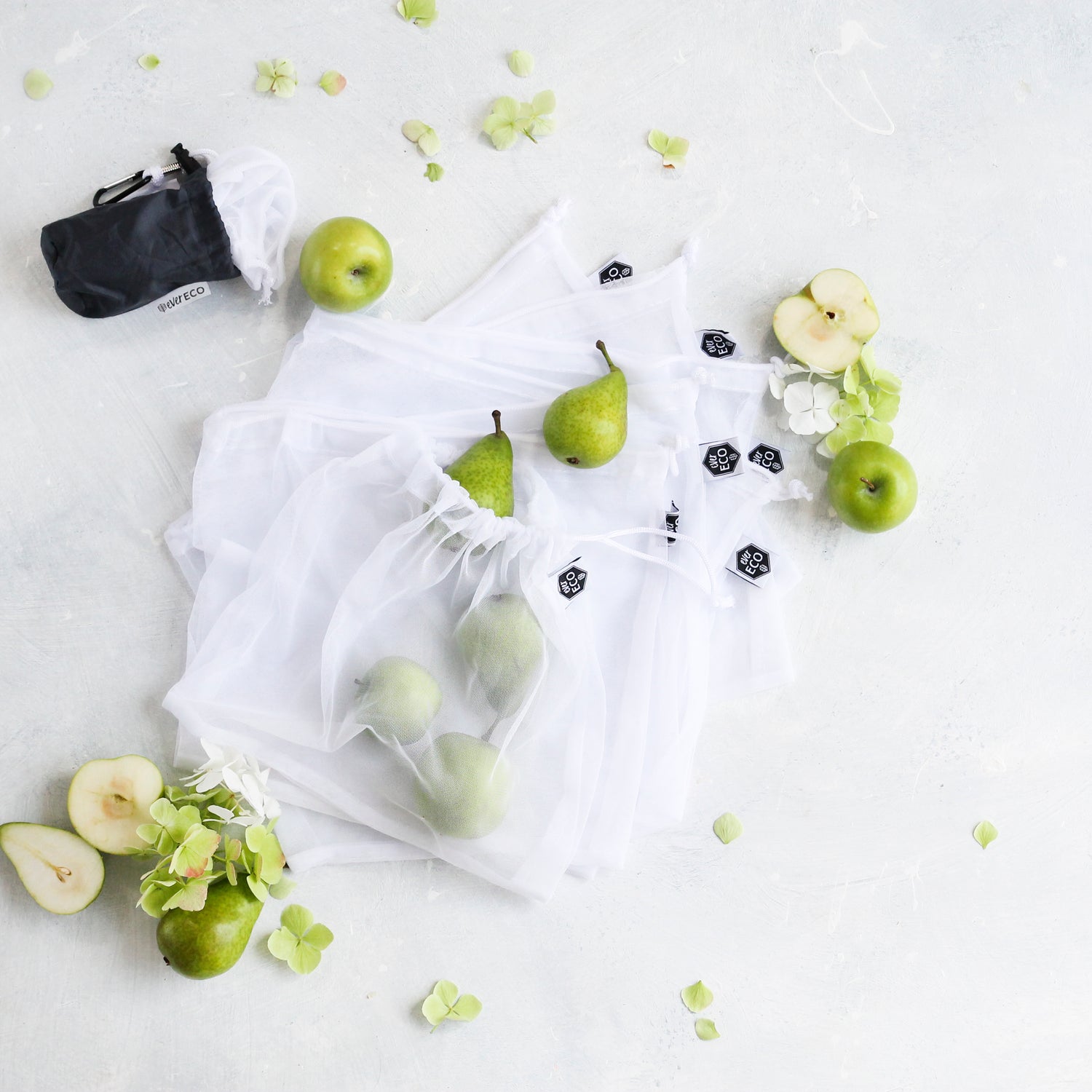 Ever Eco Reusable Produce Bags RPET Mesh - 8 Pack
