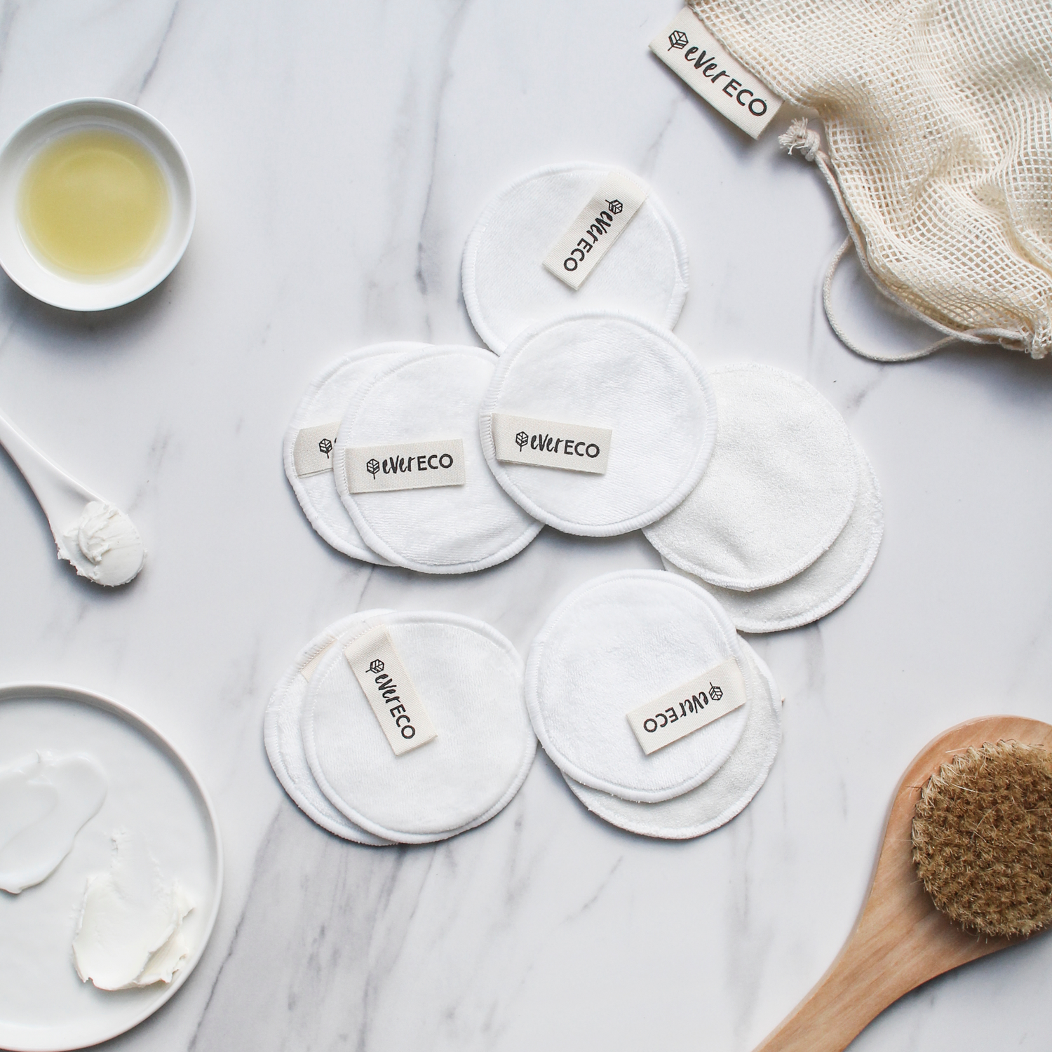 Ever Eco Reusable Bamboo Facial Pads - 10 Pack