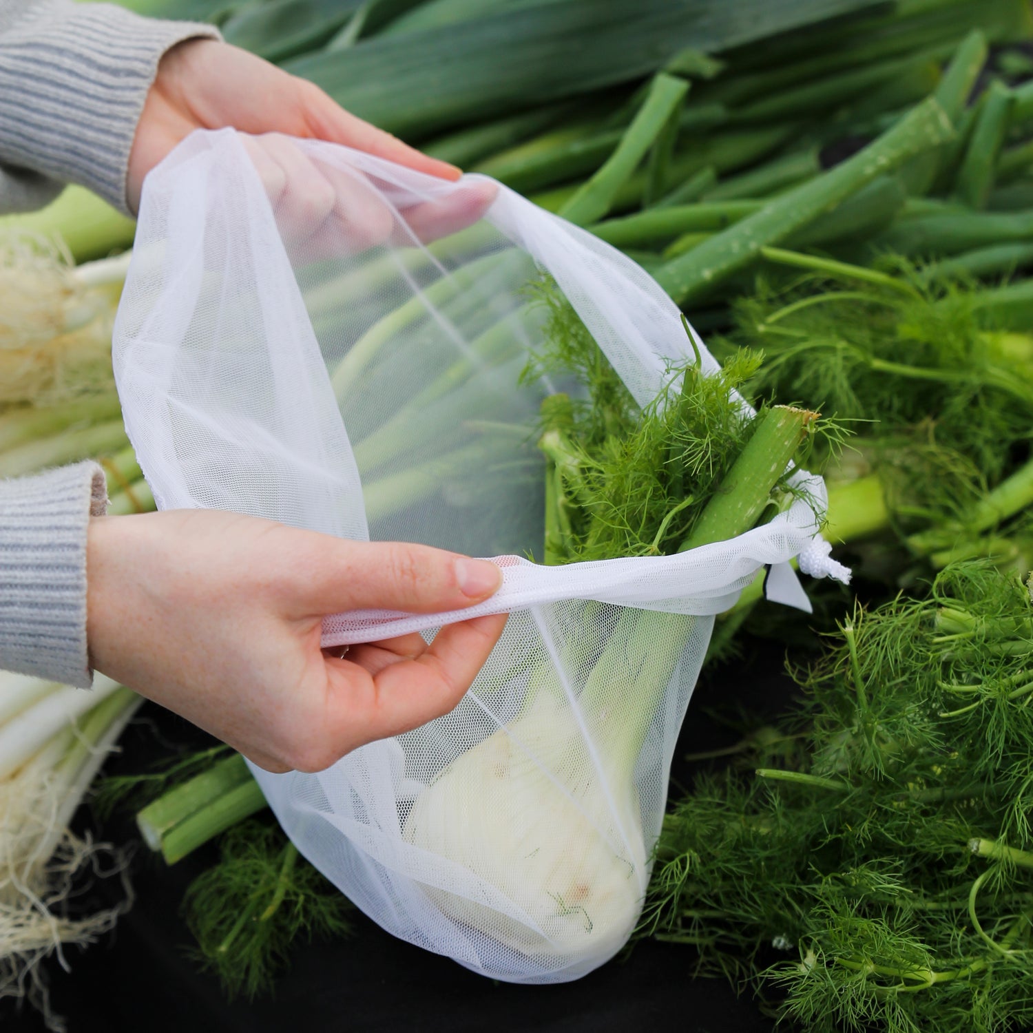 Ever Eco Reusable Produce Bags RPET Mesh - 4 Pack