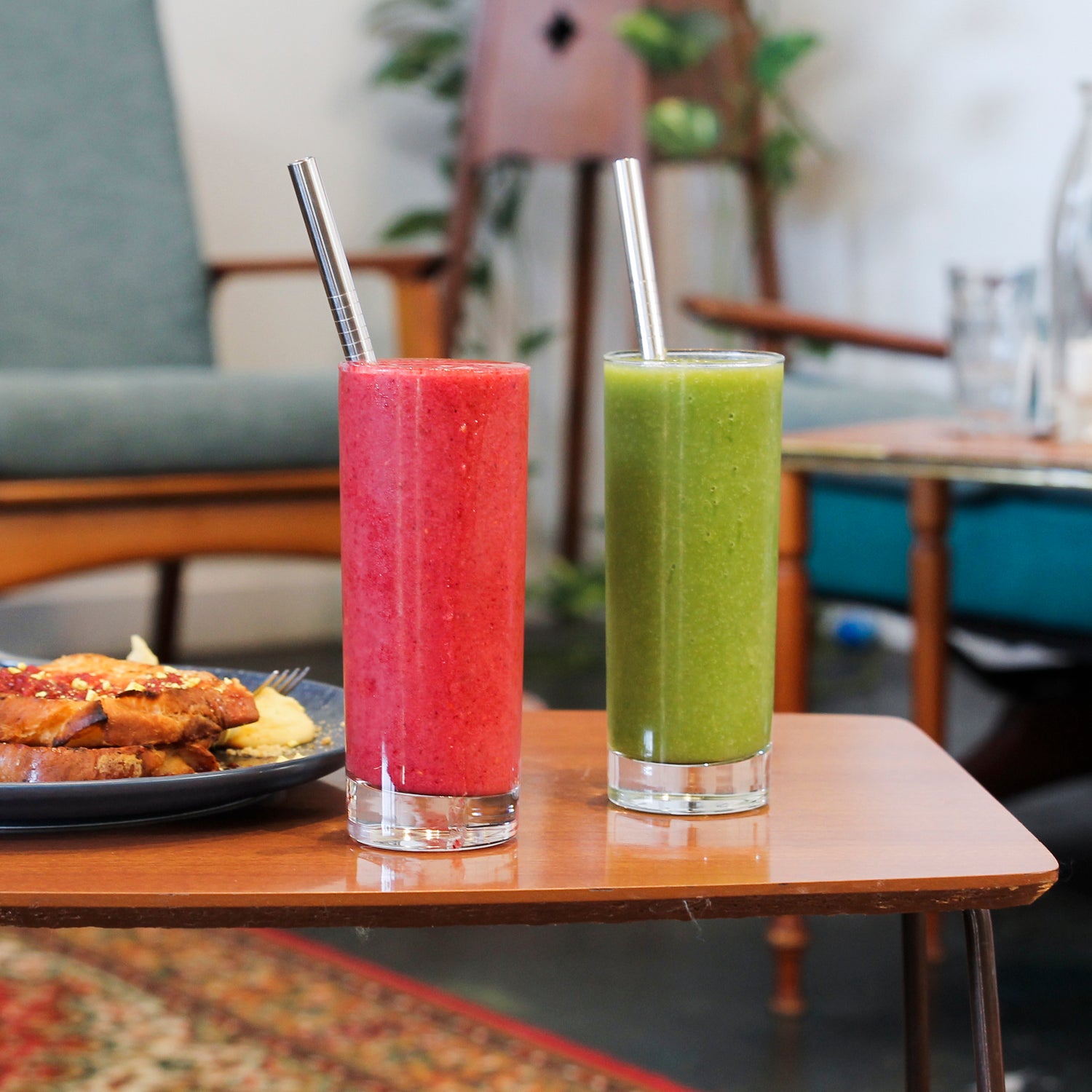 Ever Eco Stainless Steel Smoothie Straws Straight - 4 Pack