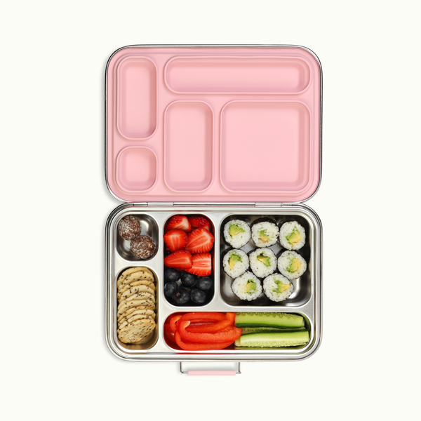 5 Compartment Stainless Steel Bento Box - Sorbet