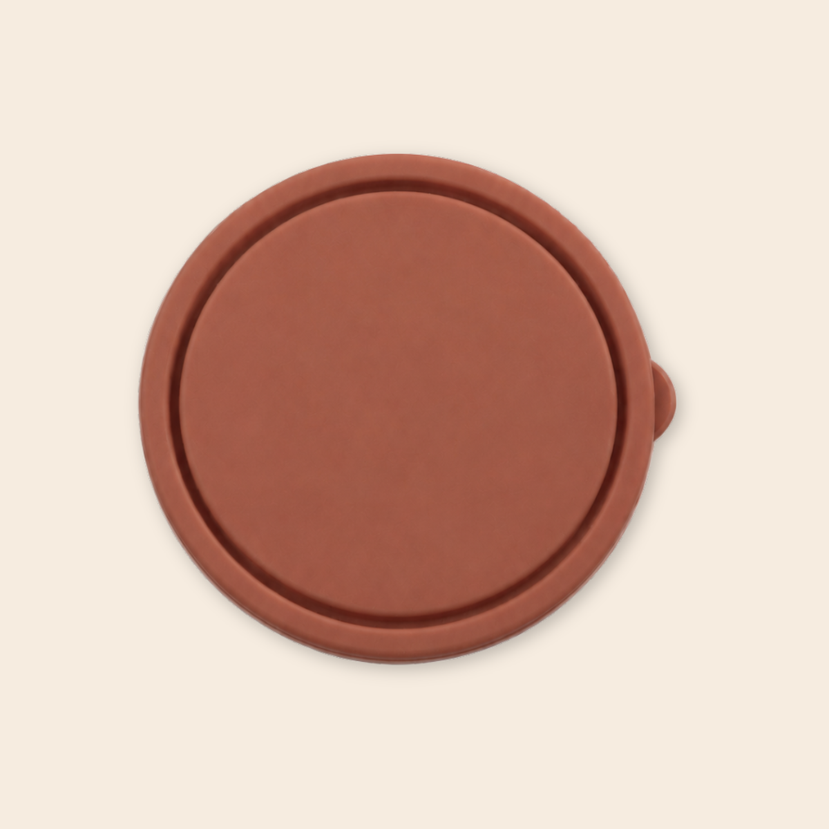 Round Nesting Container Lid - Clay