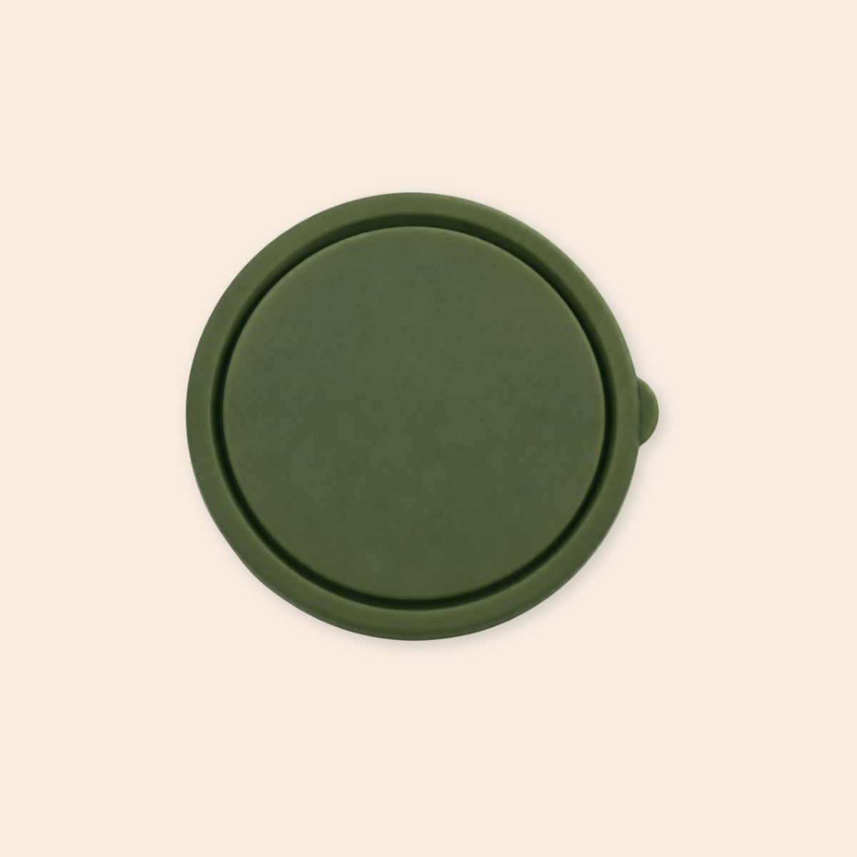 Round Nesting Container Lid - Olive