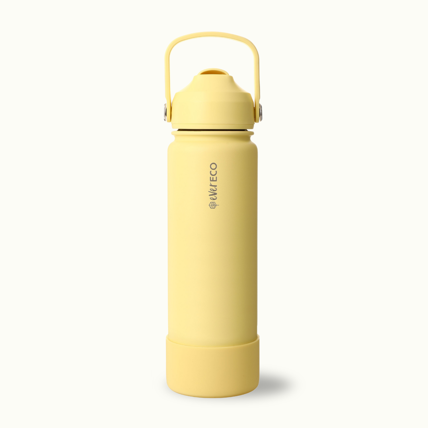 750ml Insulated Drink Bottle with Straw - Buttercup