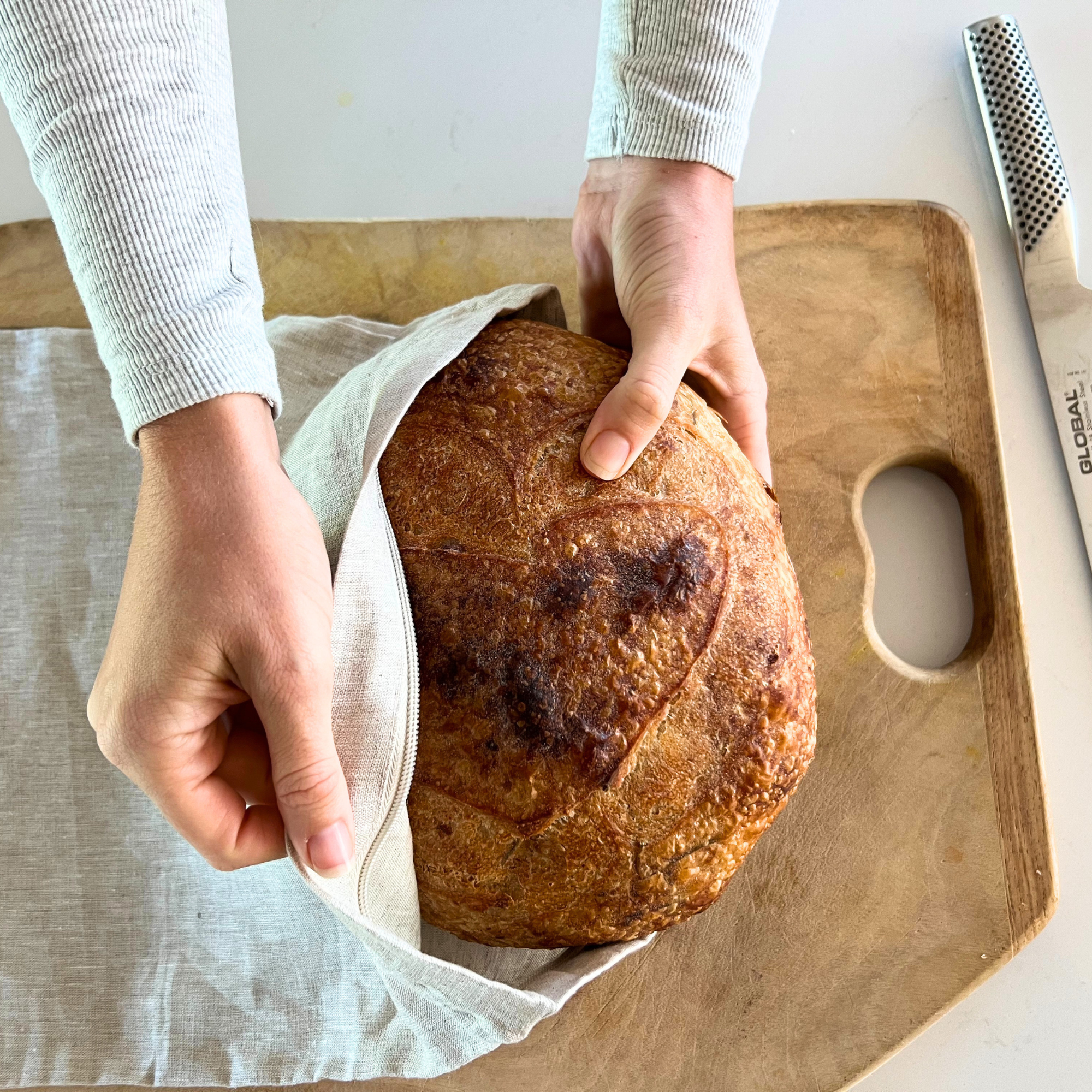Linen Bread Bag
