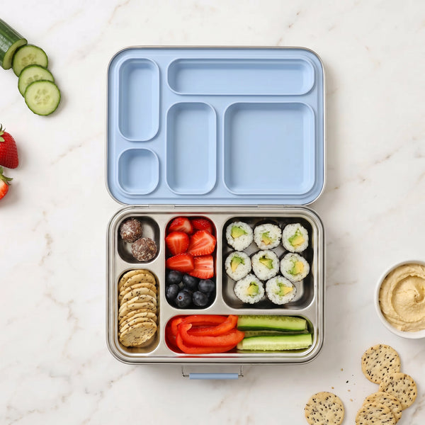 5 Compartment Stainless Steel Bento Box - Cove