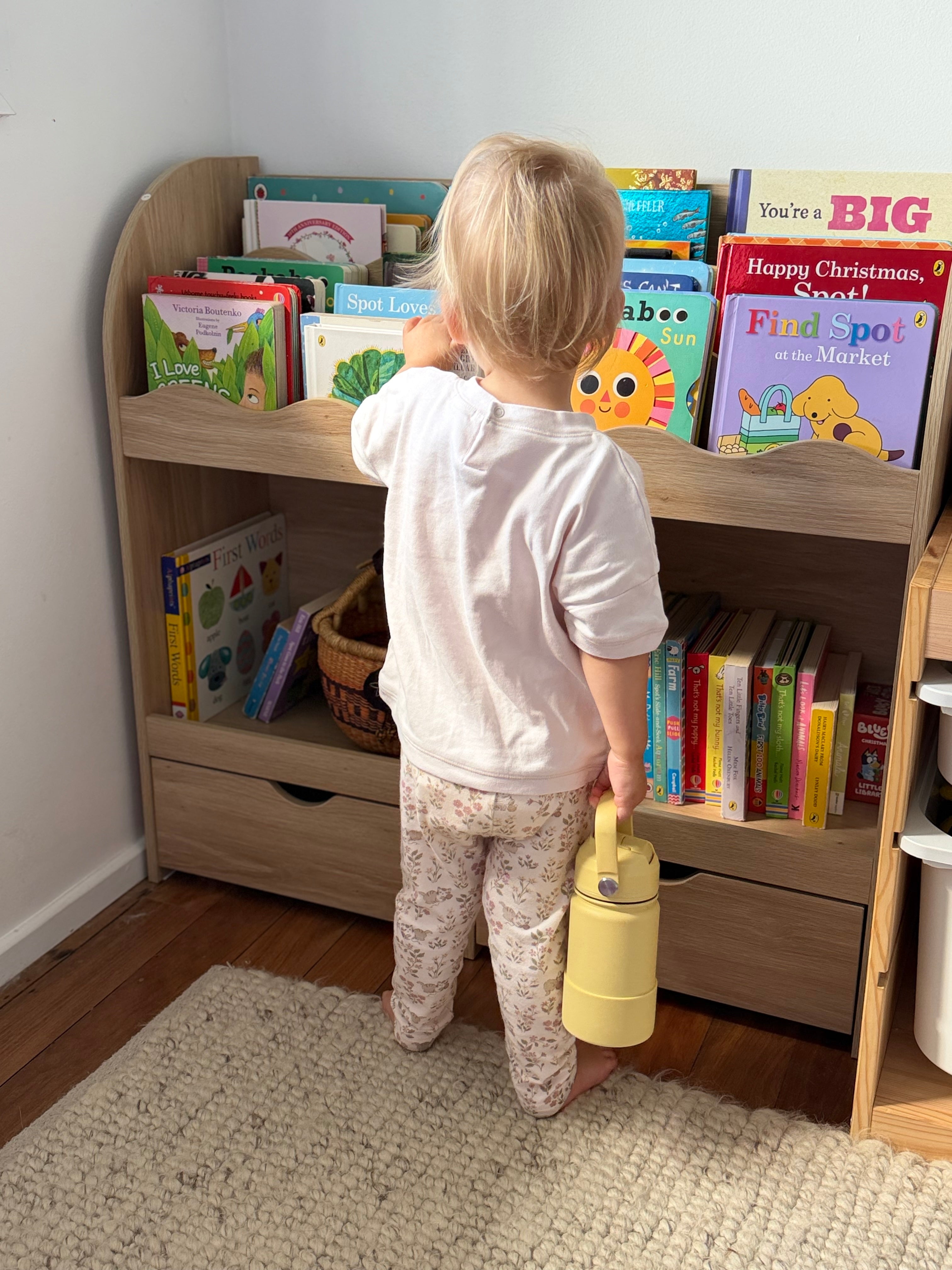 350ml Insulated Drink Bottle with Straw - Buttercup