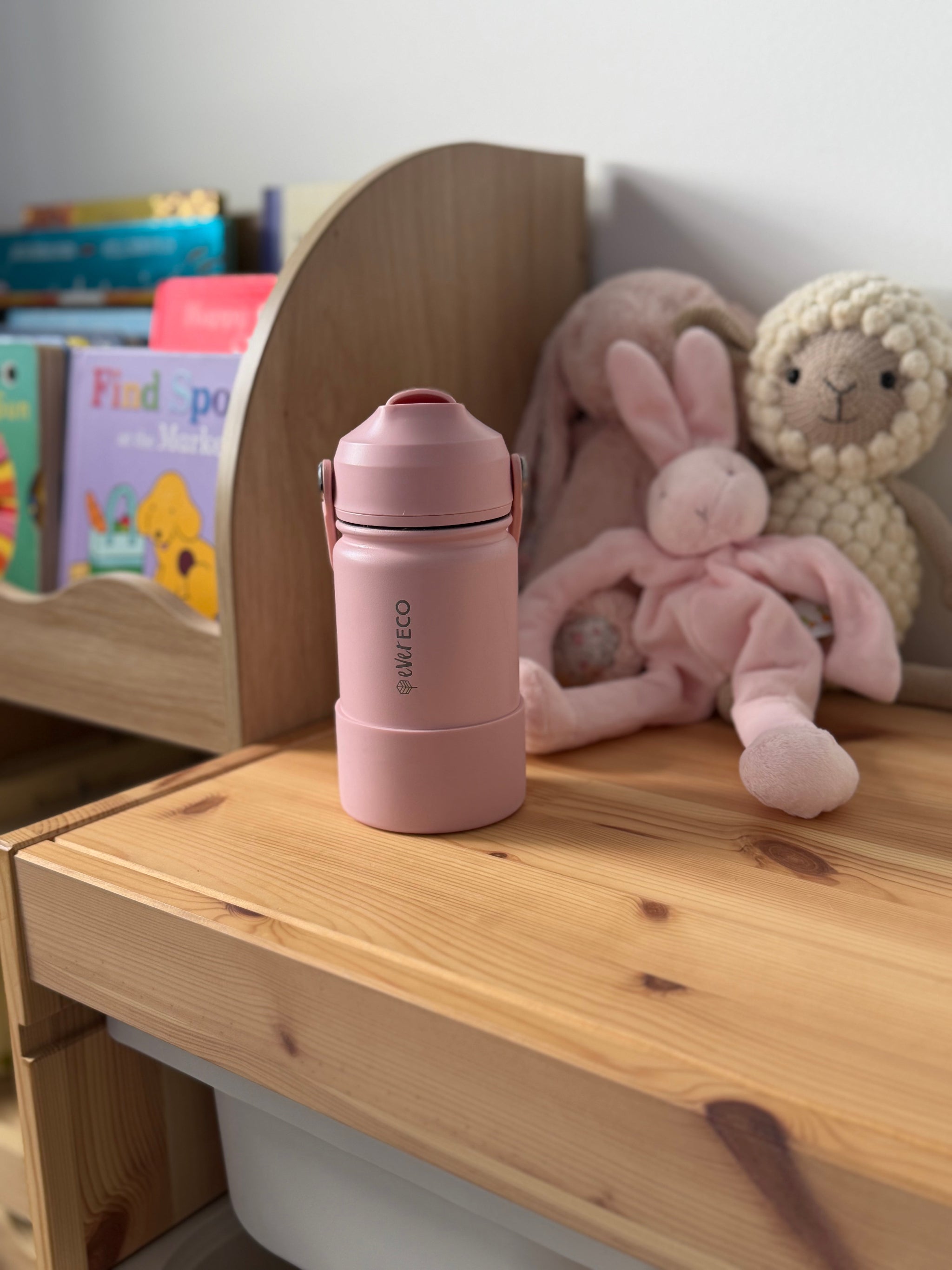 350ml Insulated Drink Bottle with Straw - Sorbet