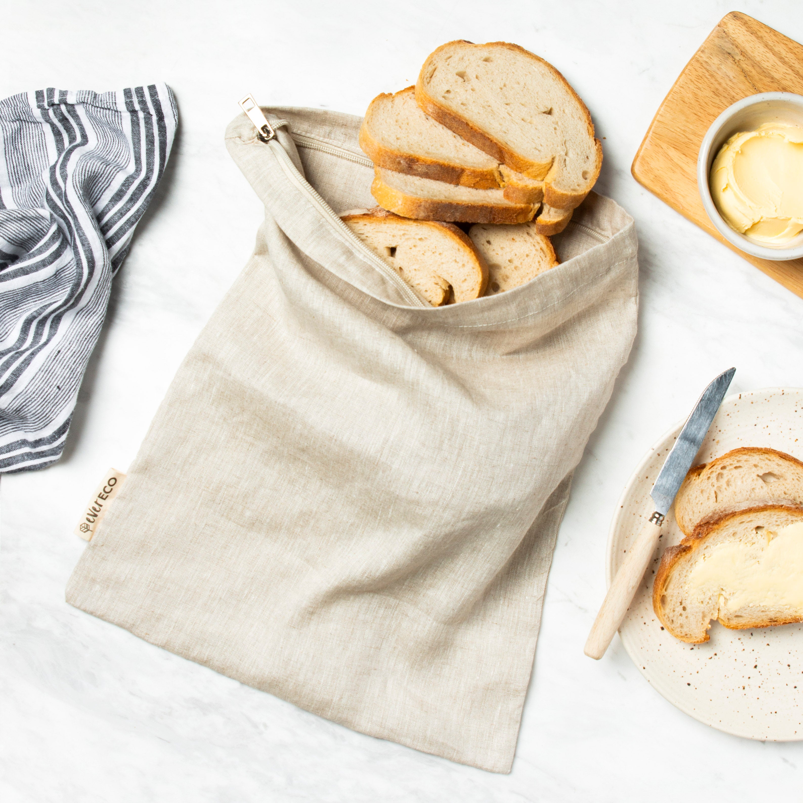 Linen Bread Bag
