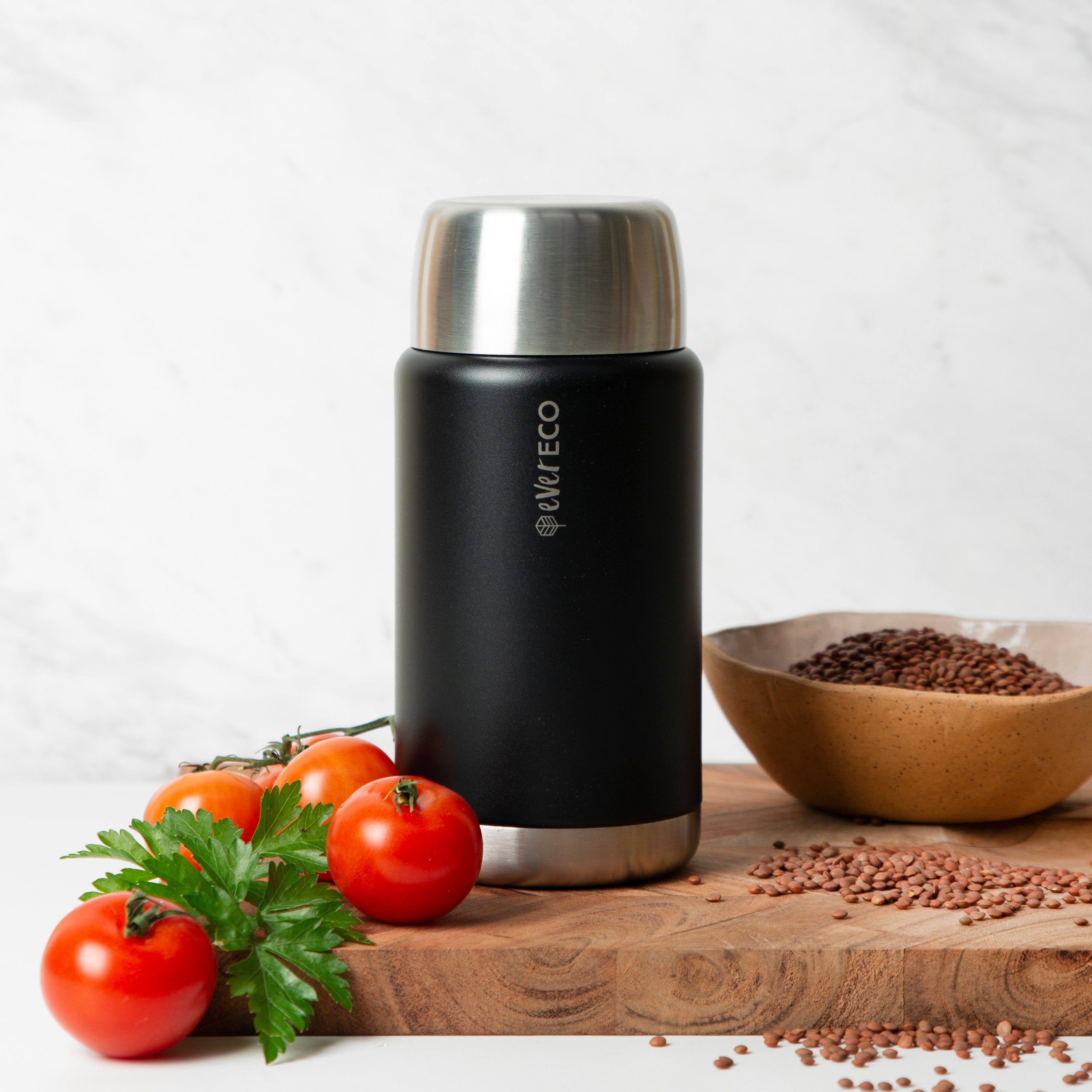 800ml Insulated Food Jar - Onyx
