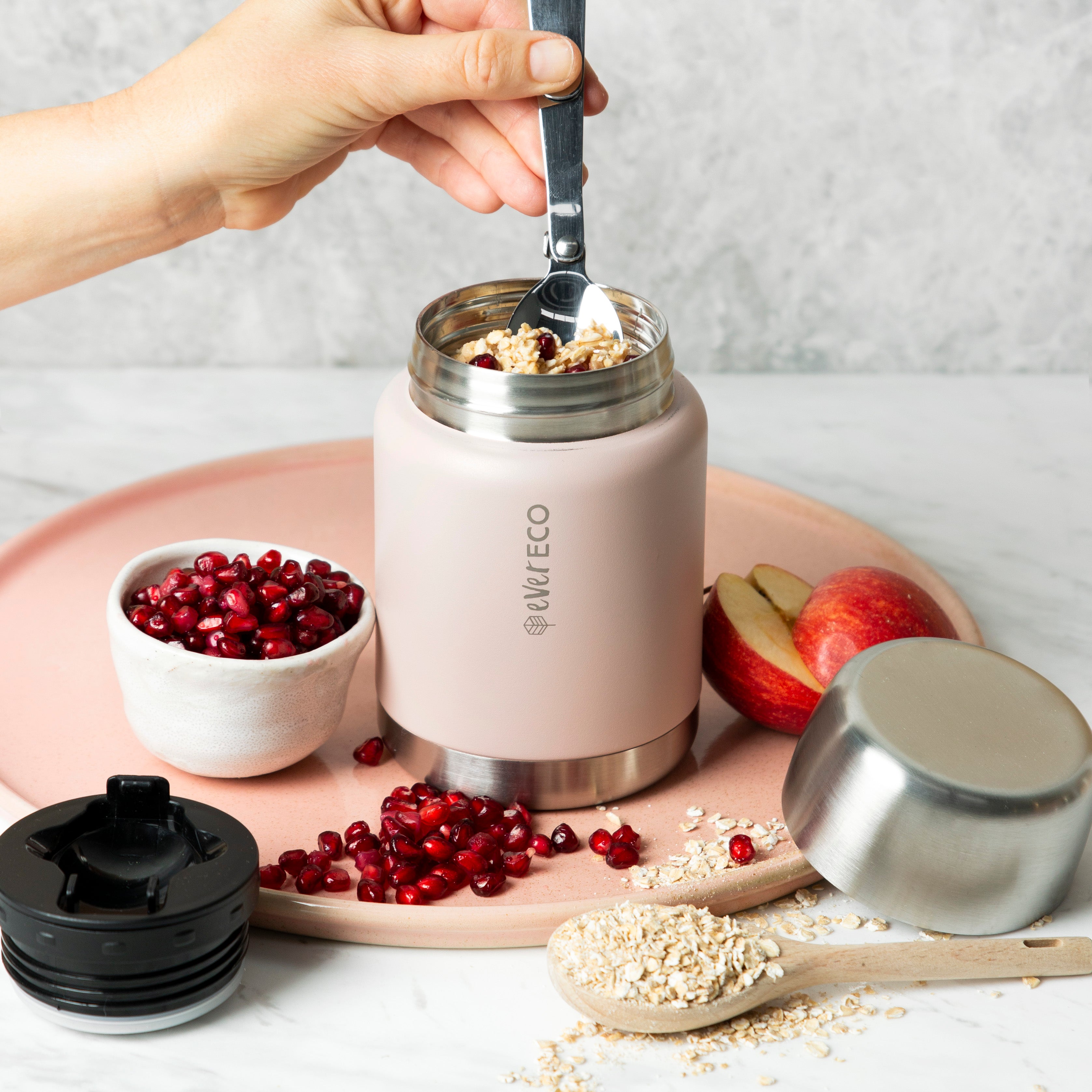 500ml Insulated Food Jar - Rose