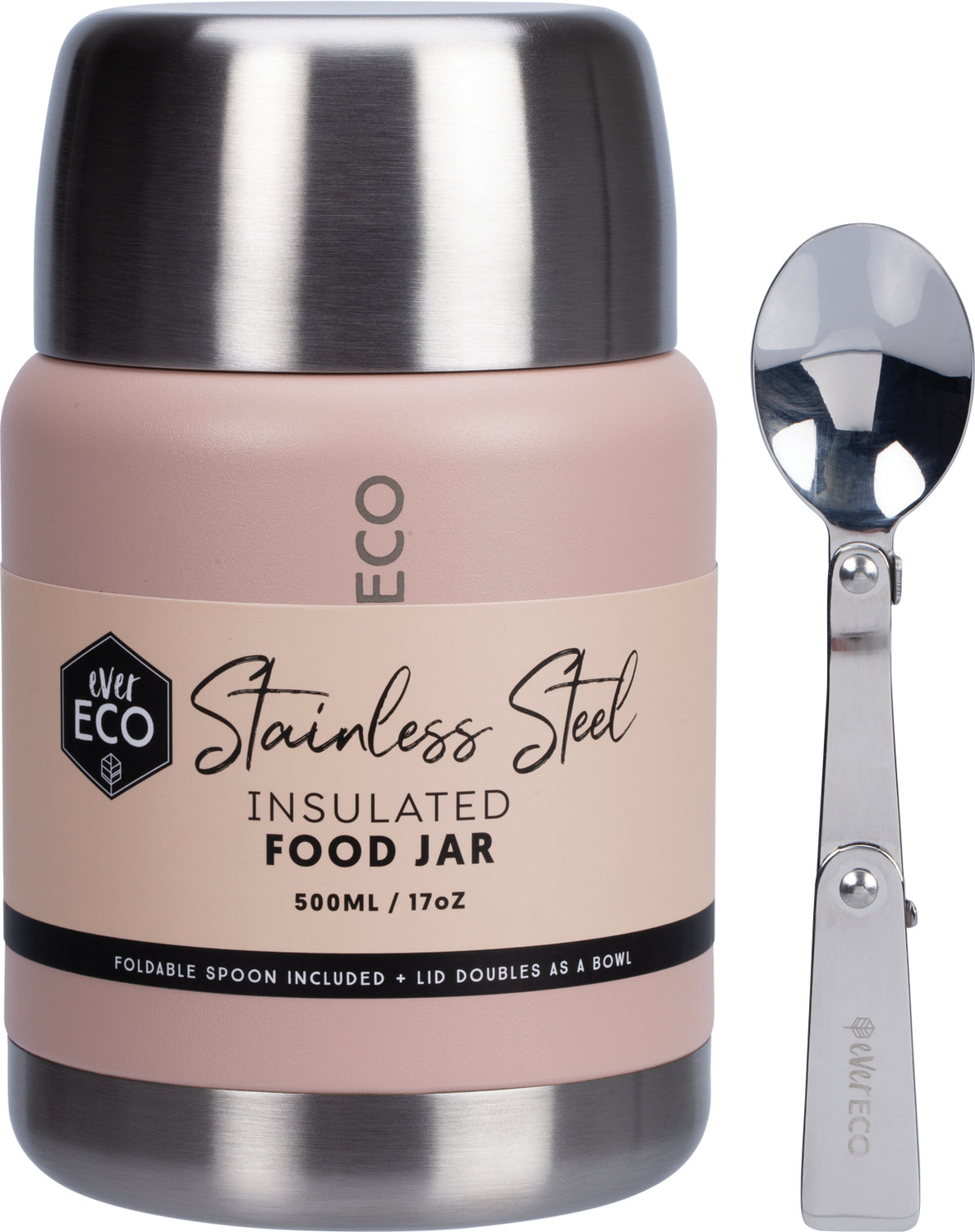 Ever Eco Insulated Food Jar Rose - 500ml