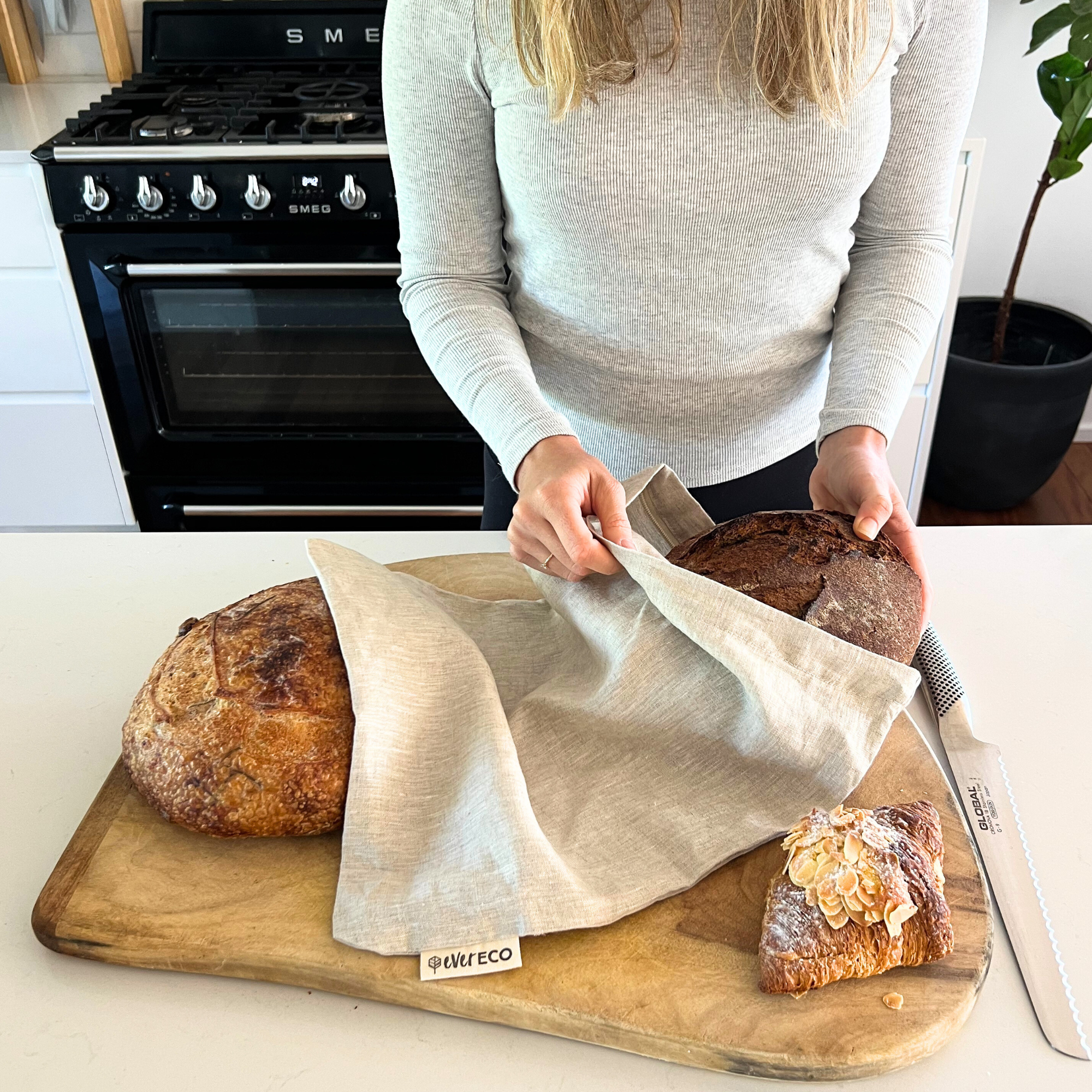 Linen Bread Bag