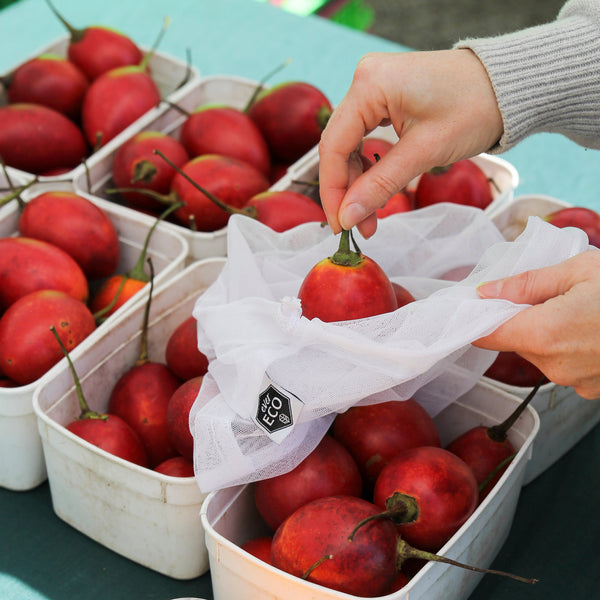 Reusable Produce Bags RPET Mesh - 8 Pack