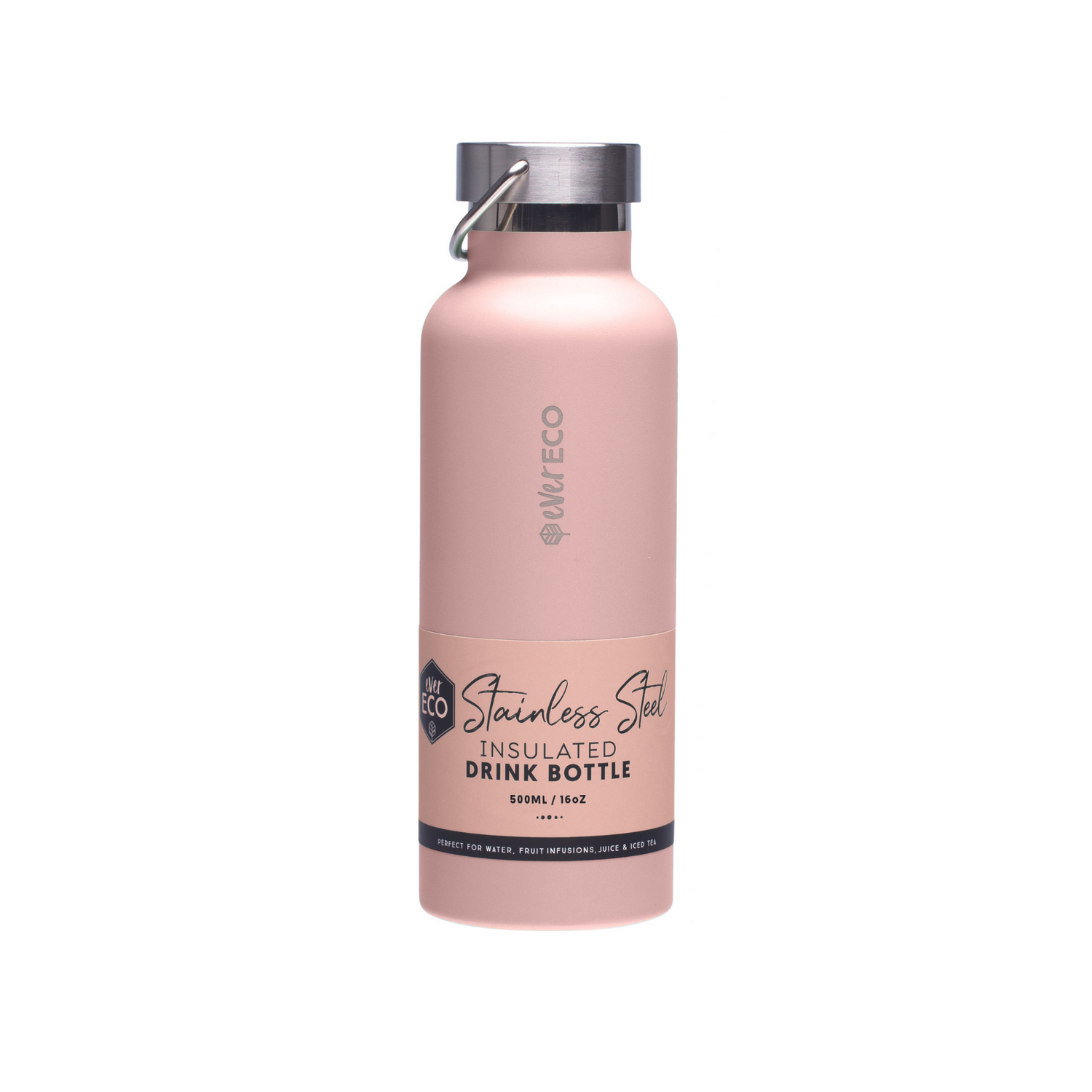 Ever Eco Insulated Drink Bottle Rose - 500ml
