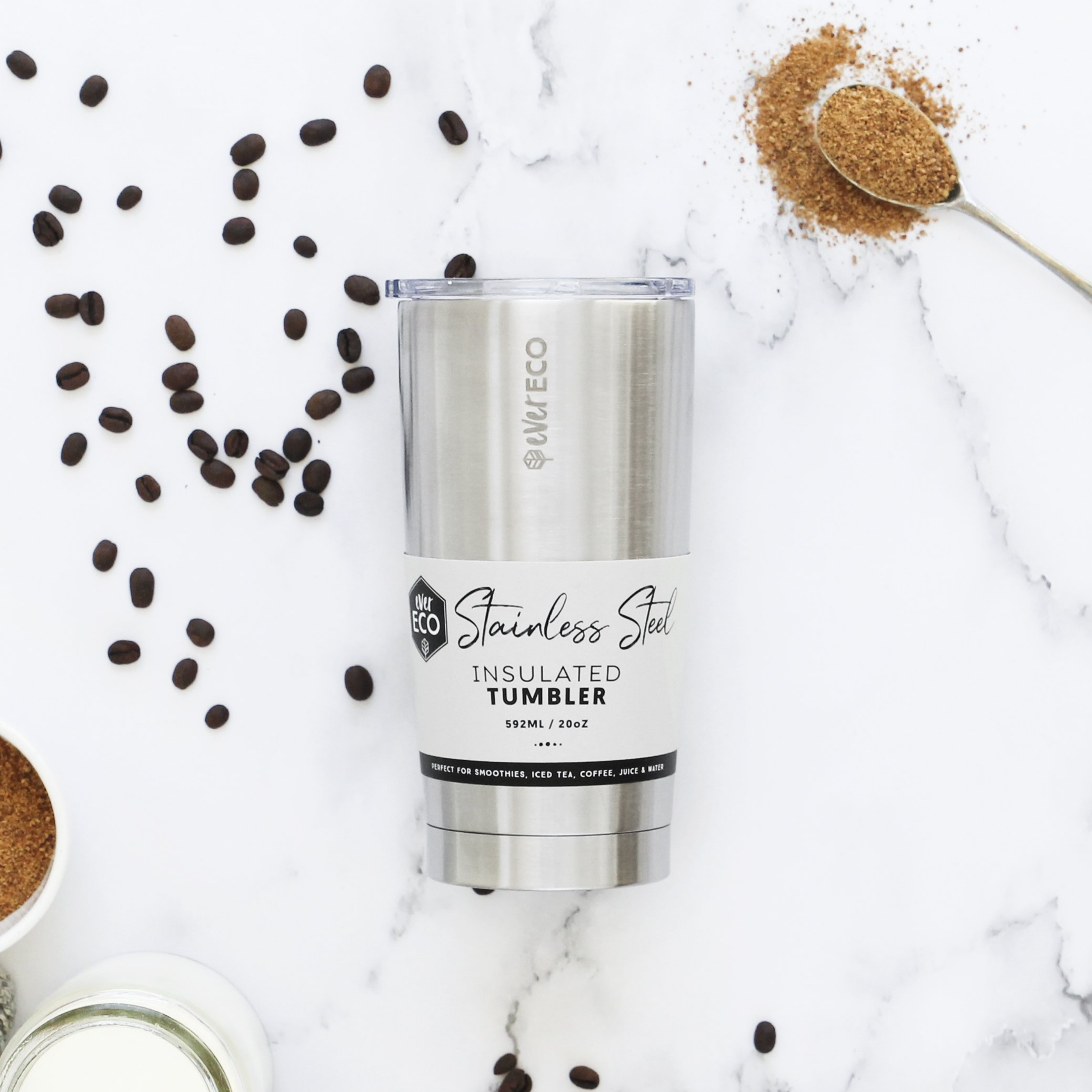 592ml Insulated Tumbler - Brushed Stainless