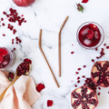 Rose Gold Straws Bent - 2 Pack