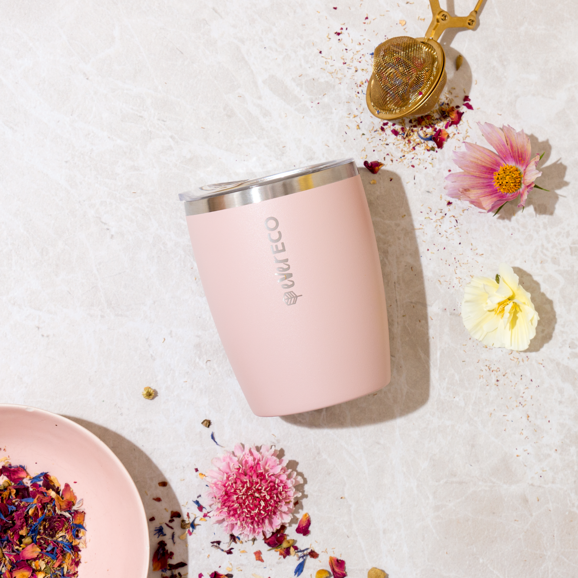 295ml Insulated Coffee Cup - Rose
