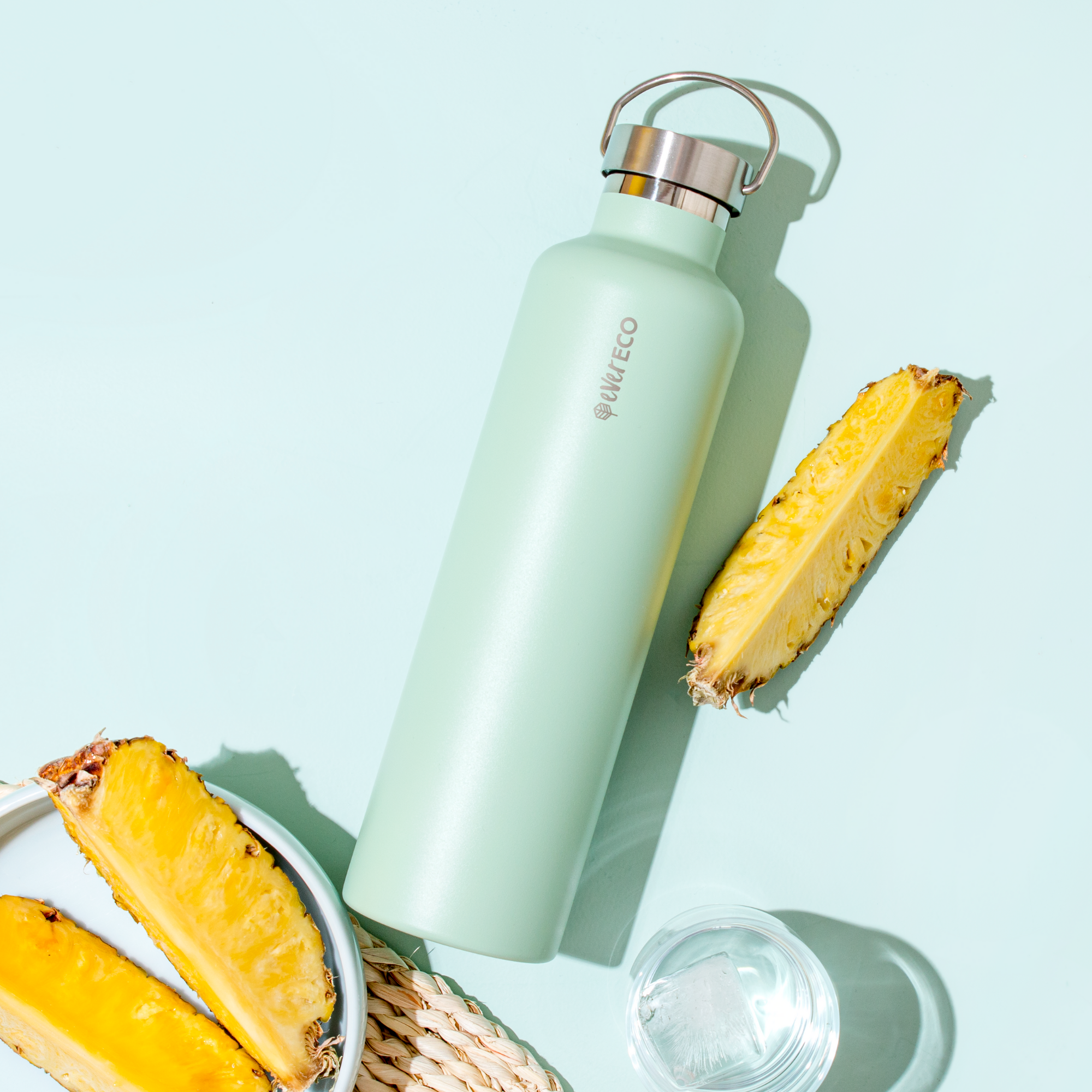 1L Insulated Drink Bottle - Sage