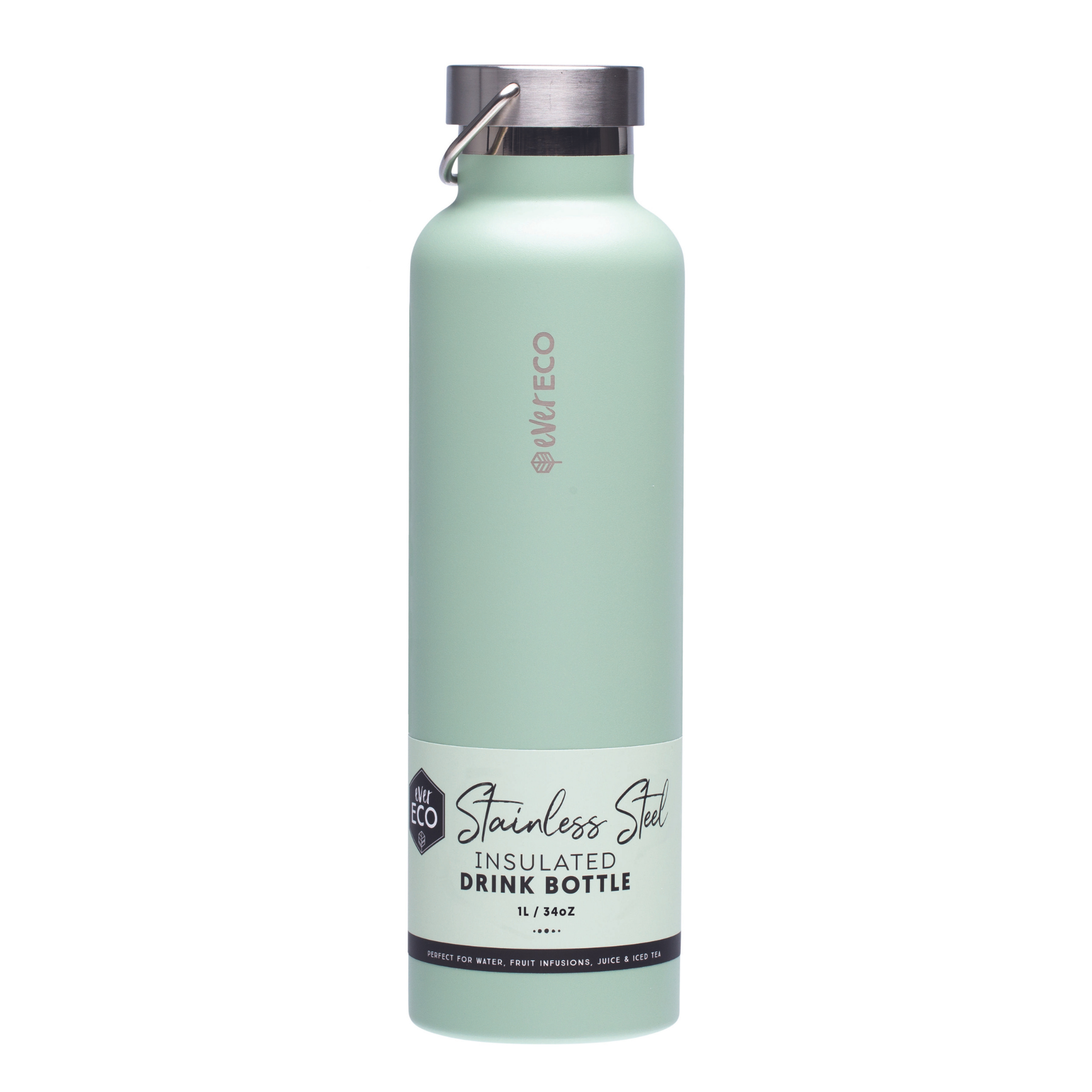 Ever Eco Insulated Drink Bottle Sage - 1L