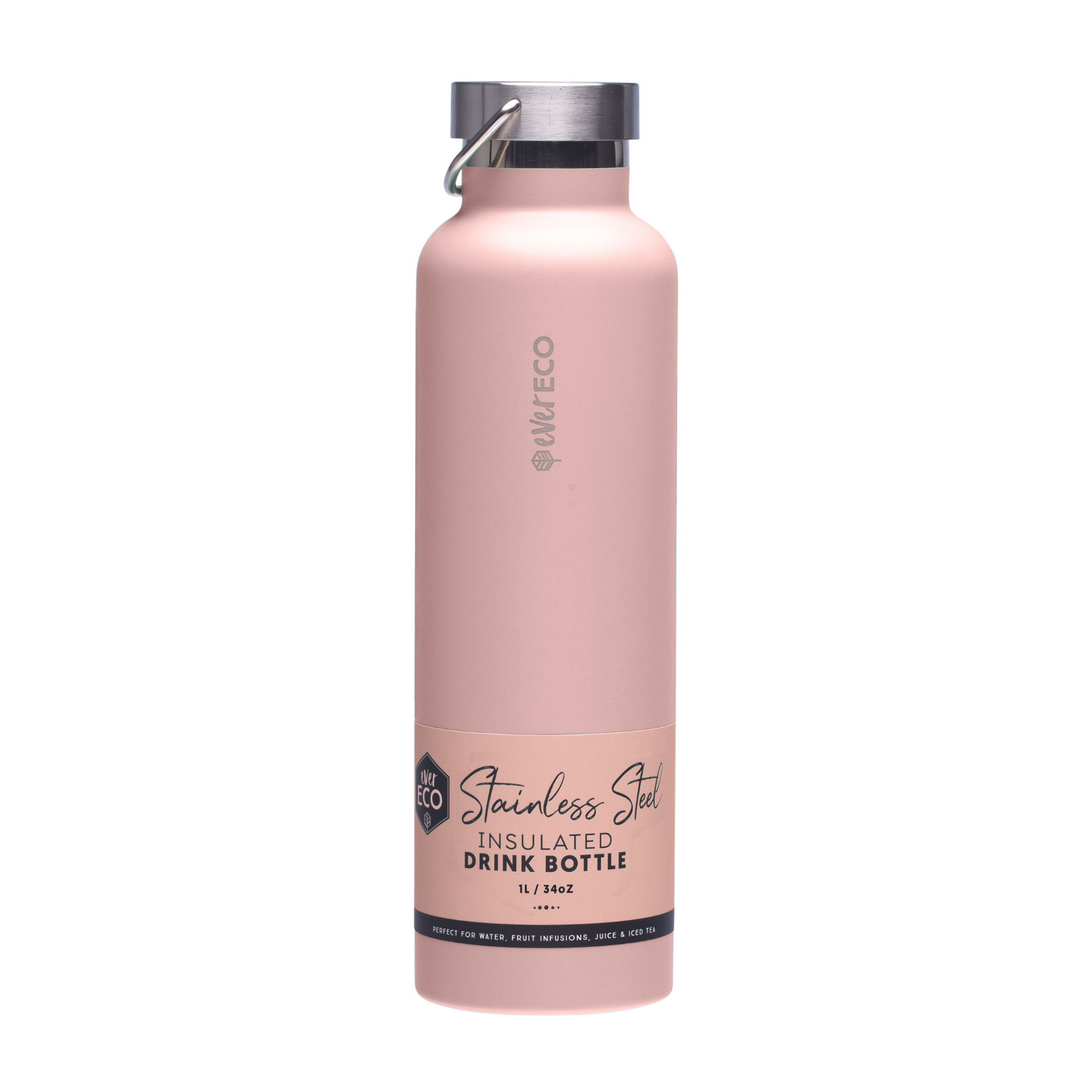 1L Insulated Drink Bottle - Rose