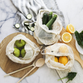 Organic Cotton Net Produce Bags - 4 Pack