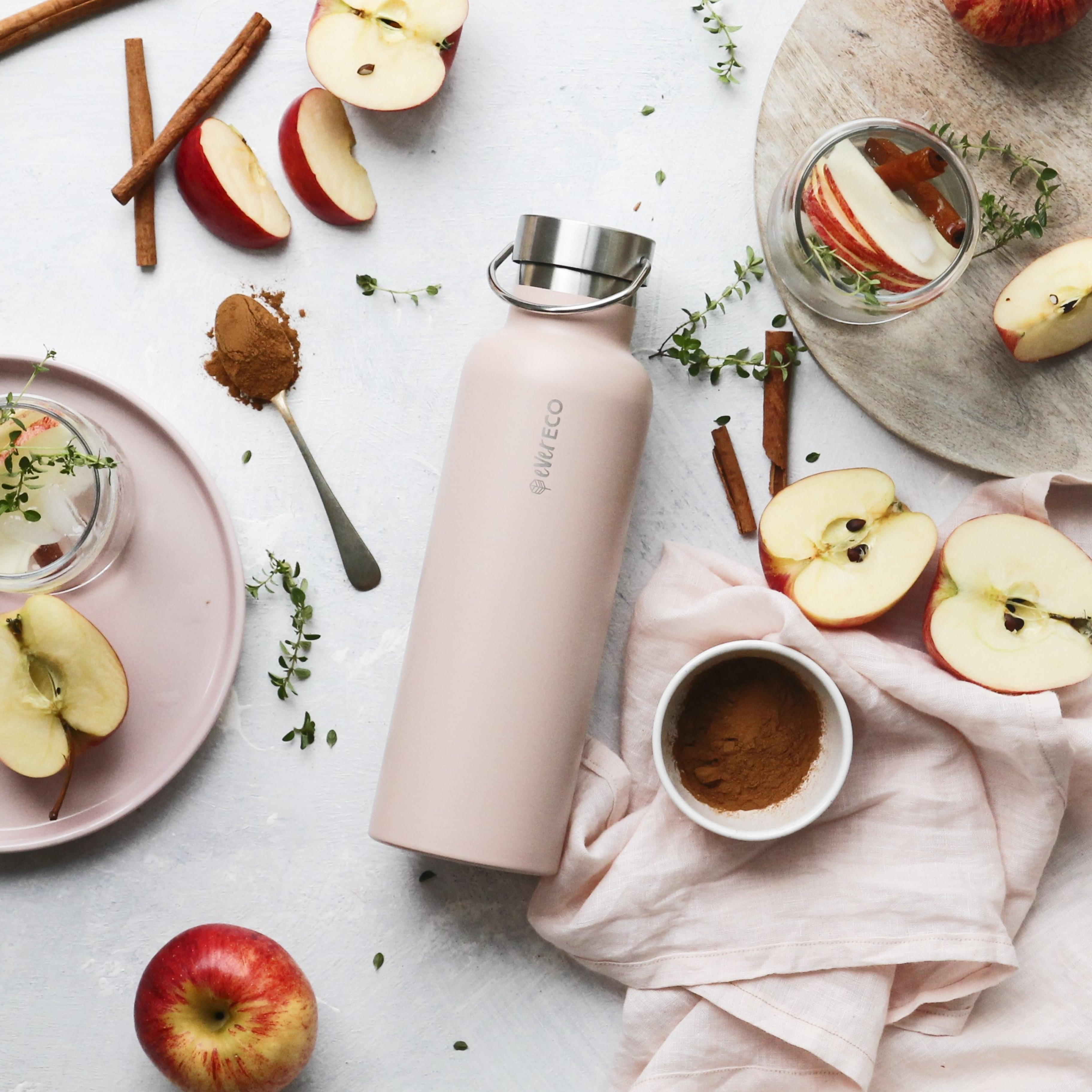 750ml Insulated Drink Bottle - Rose