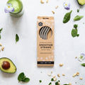 Stainless Steel Smoothie Straws Bent - 4 Pack