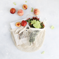 Organic Cotton Net Tote Bag Short Handle