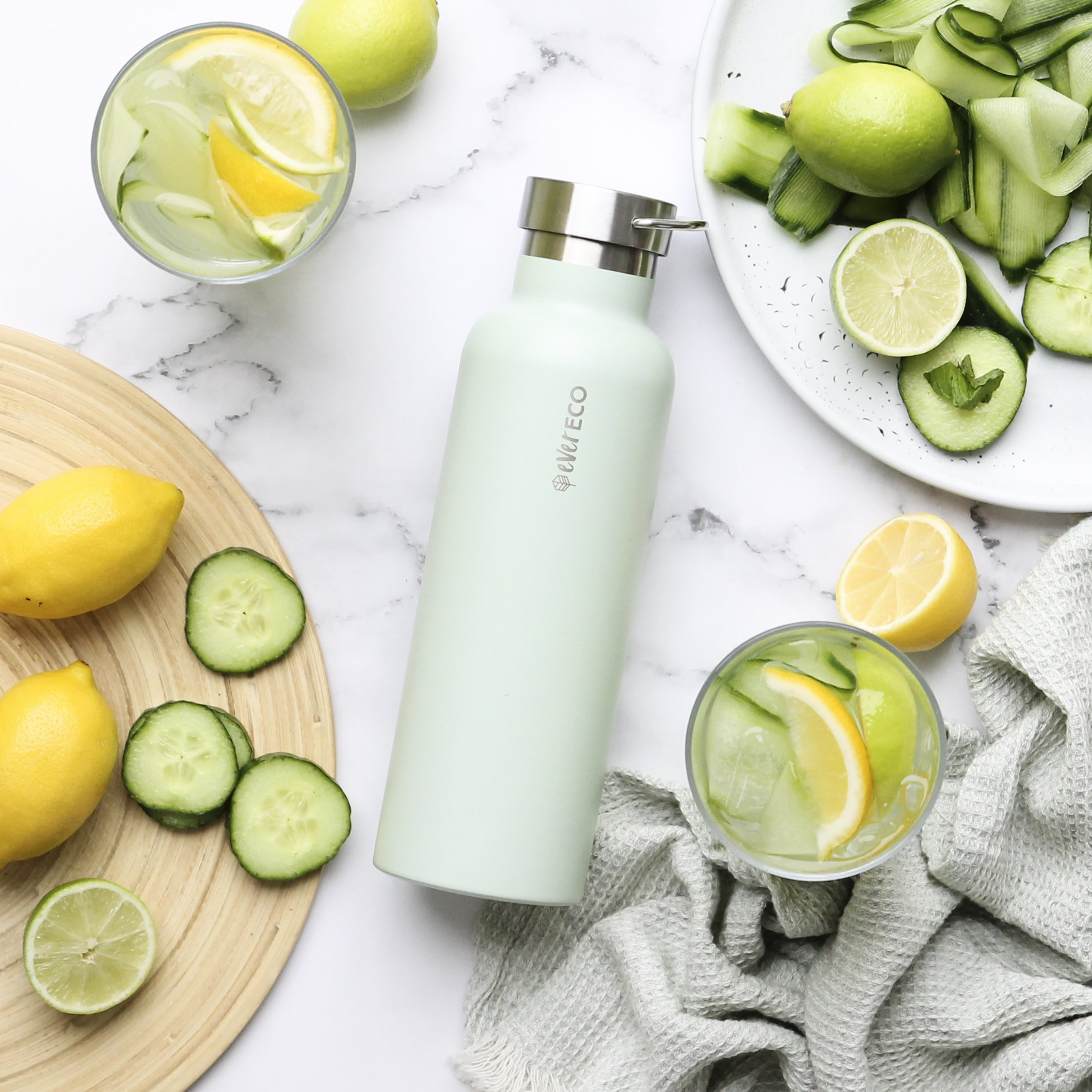 750ml Insulated Drink Bottle - Sage