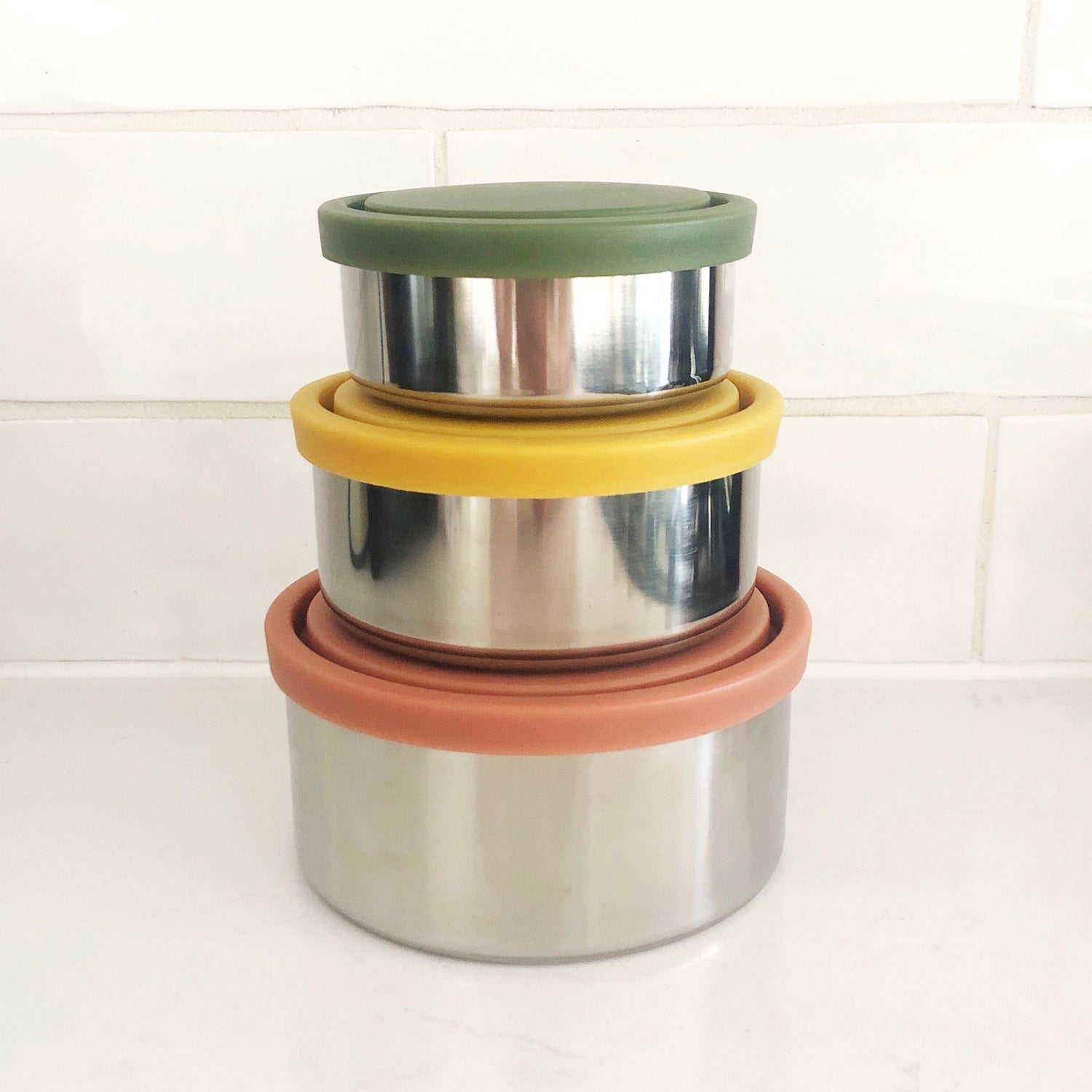 Ever Eco Round Nesting Containers Autumn Collection - 3 Piece Set