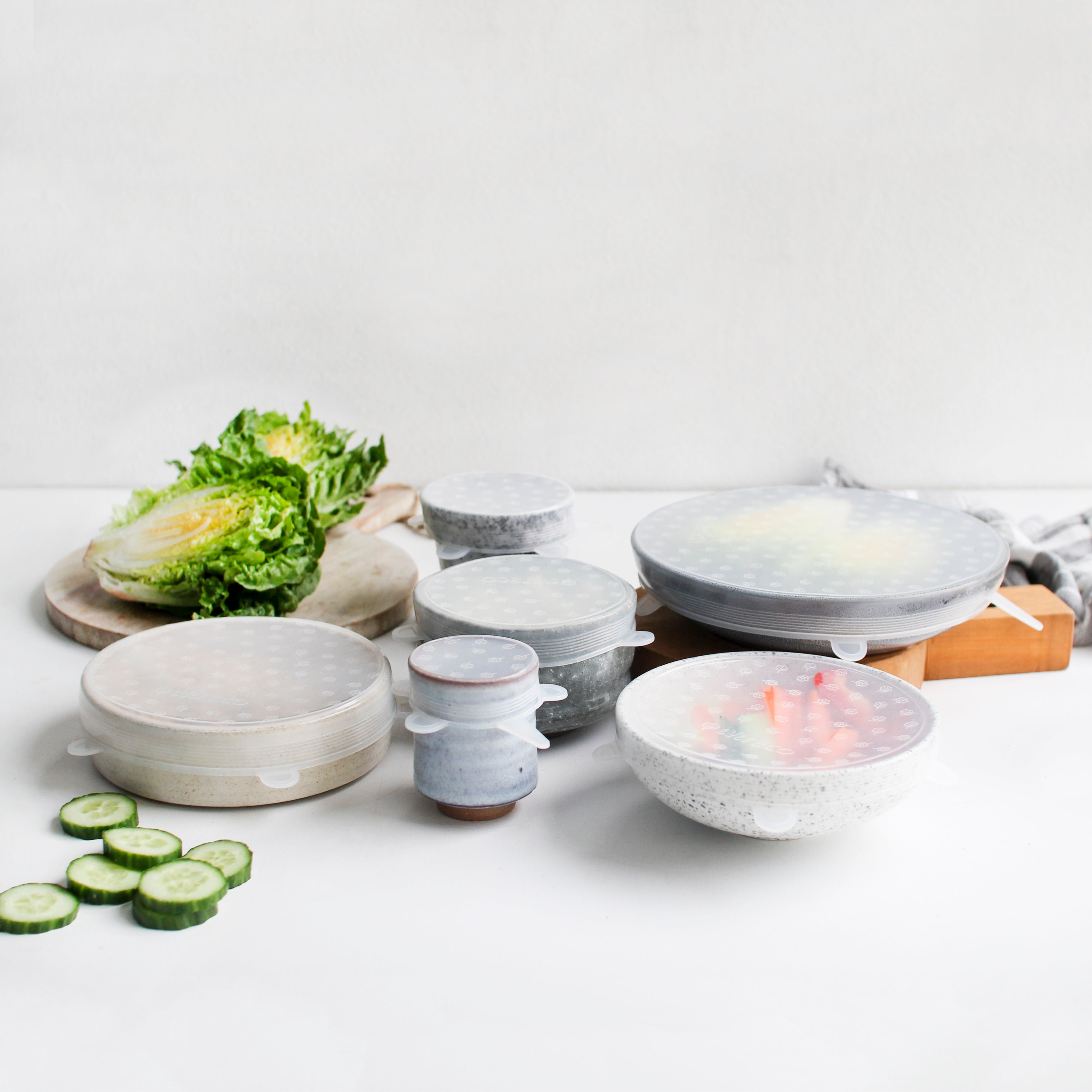 Silicone Food Covers - Set of 6